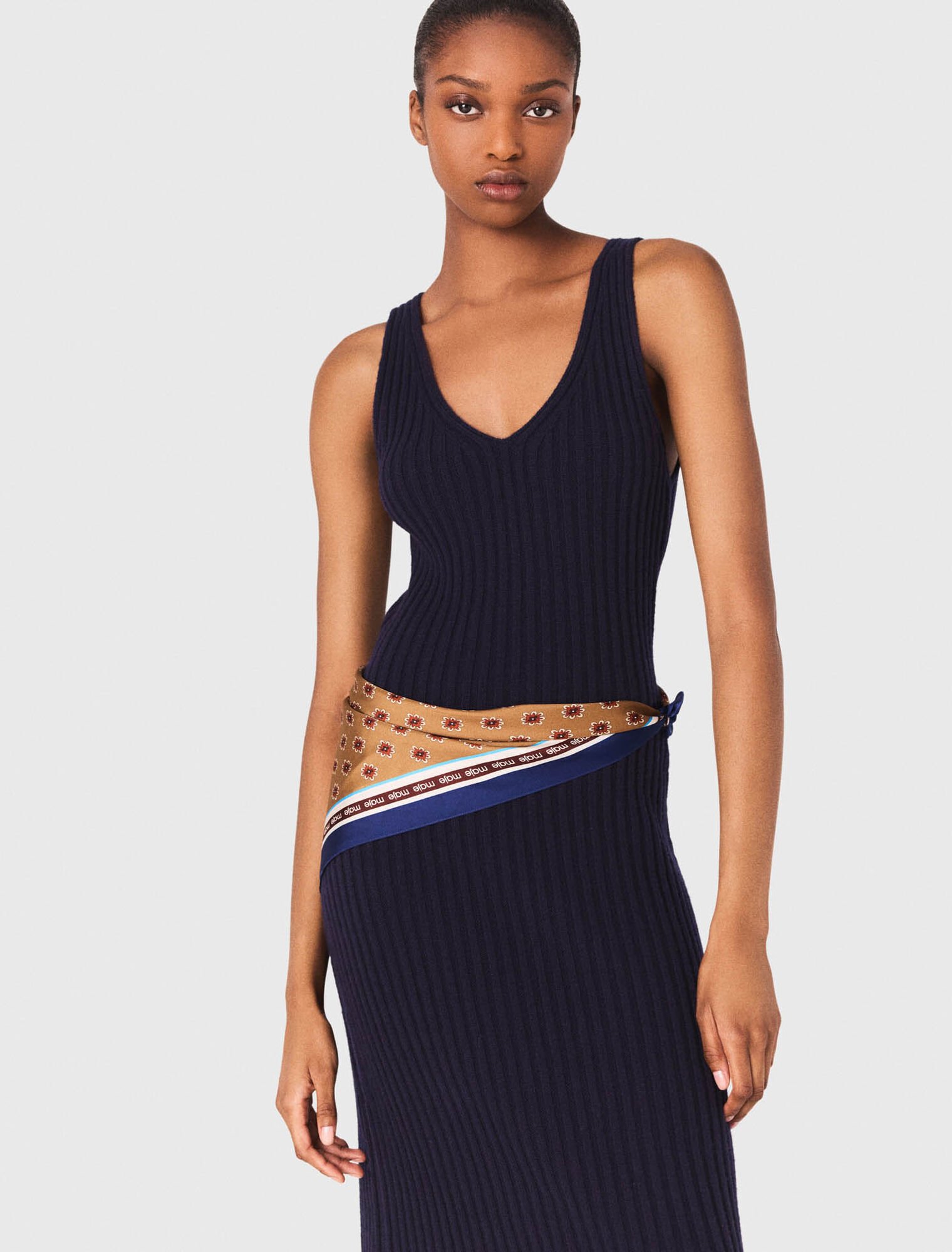 Abito in maglia con pull removibile
