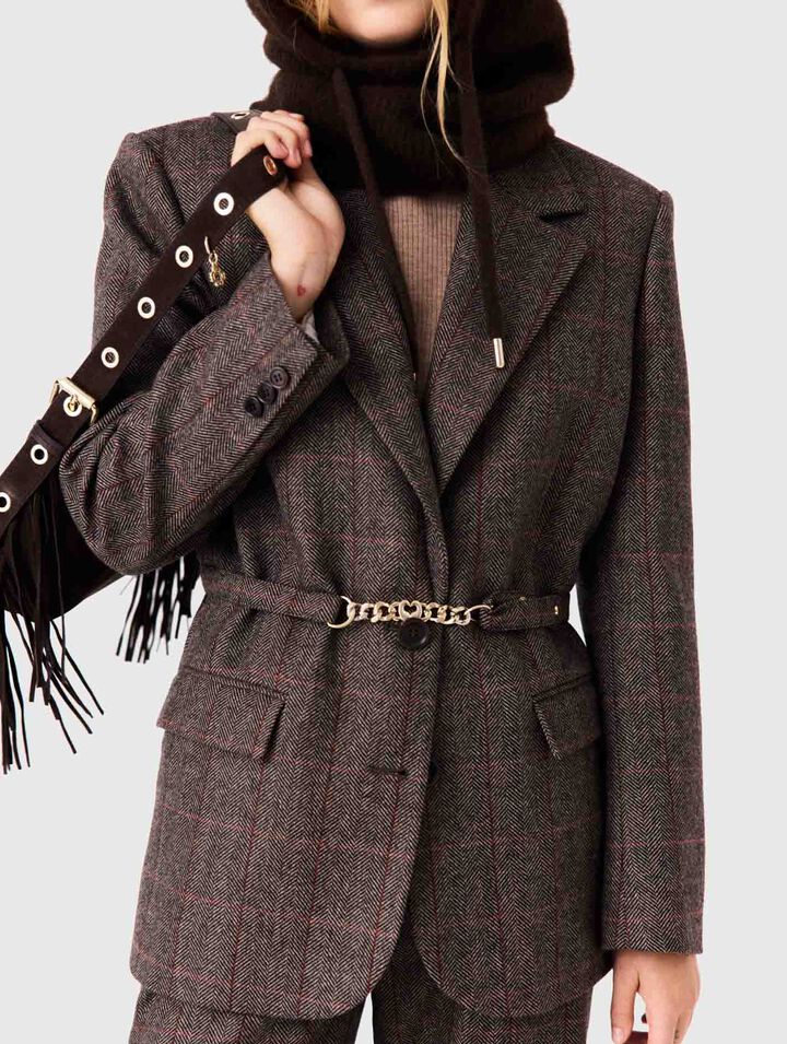 Giacca da tailleur con cintura
