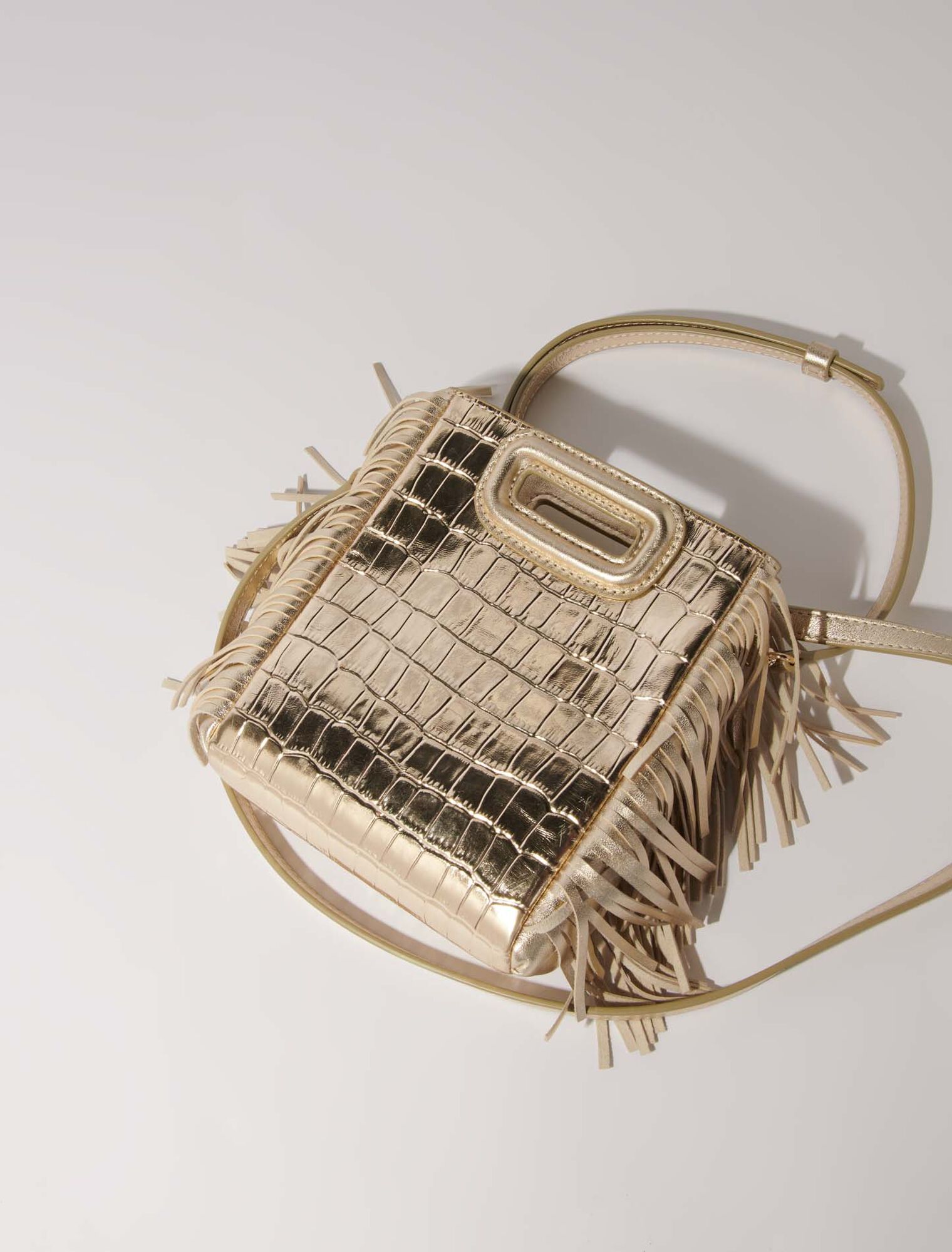 Borsa M Mini in pelle di coccodrillo