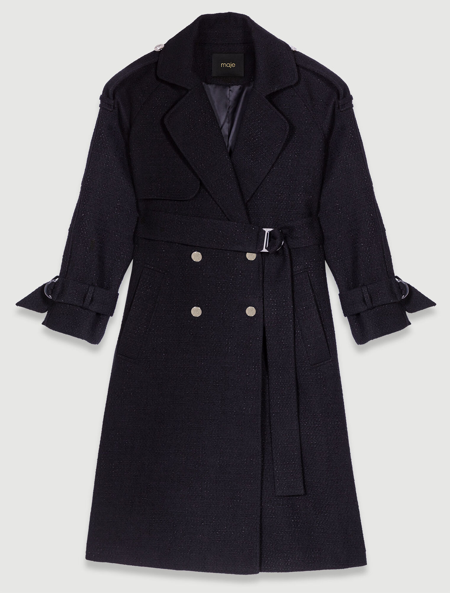 Trench in tweed