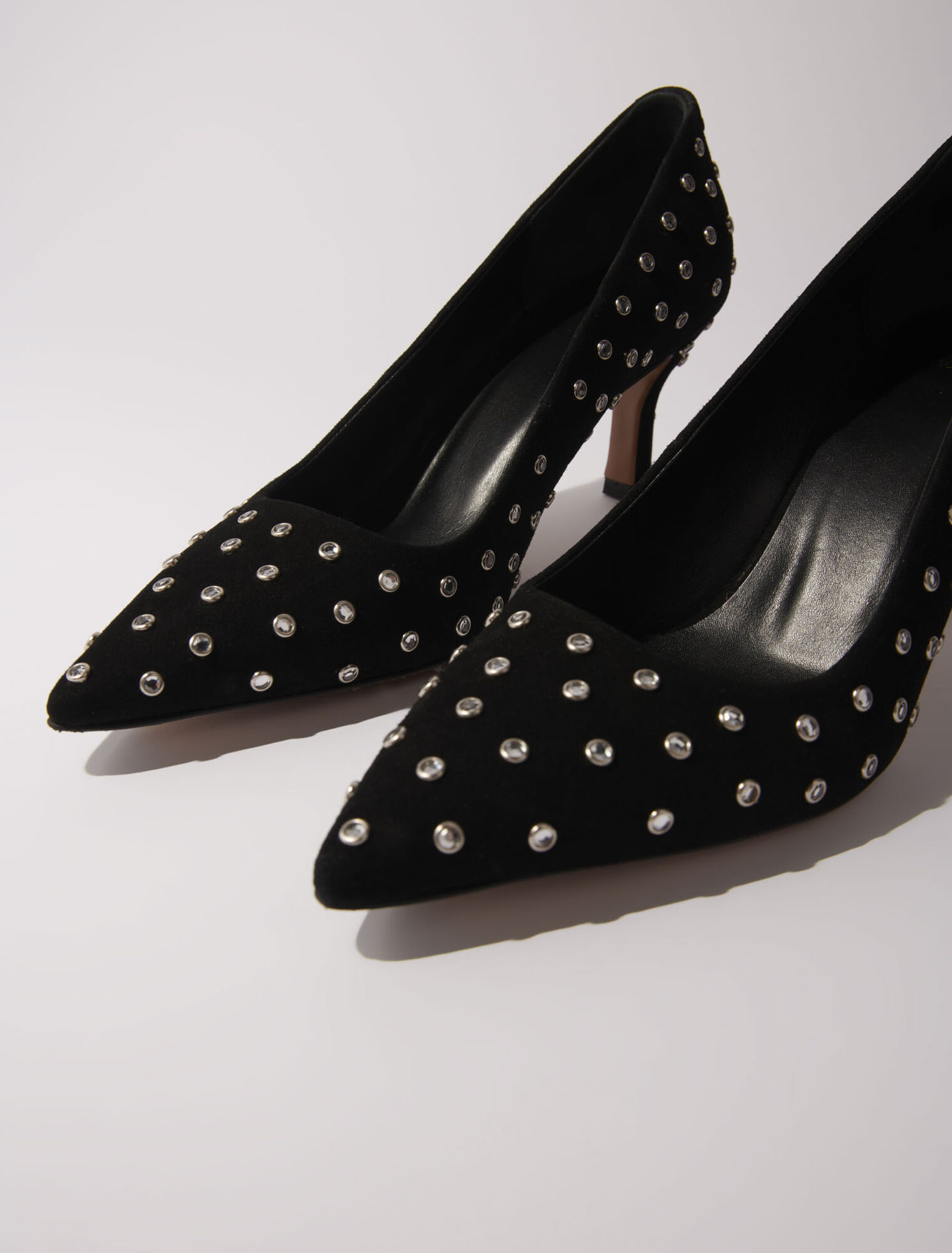 Décolleté a punta in strass