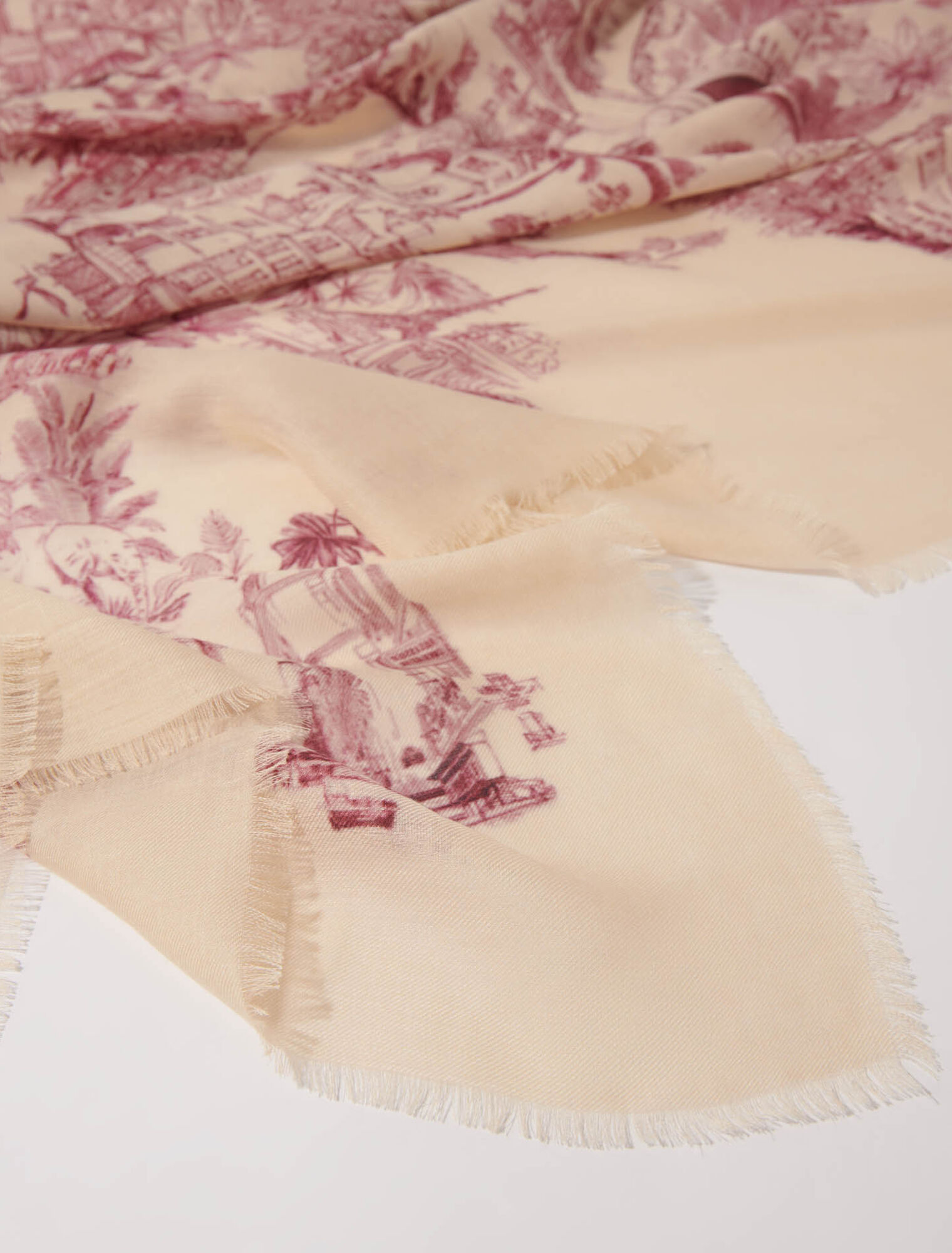 Sciarpa in misto cashmere stampato