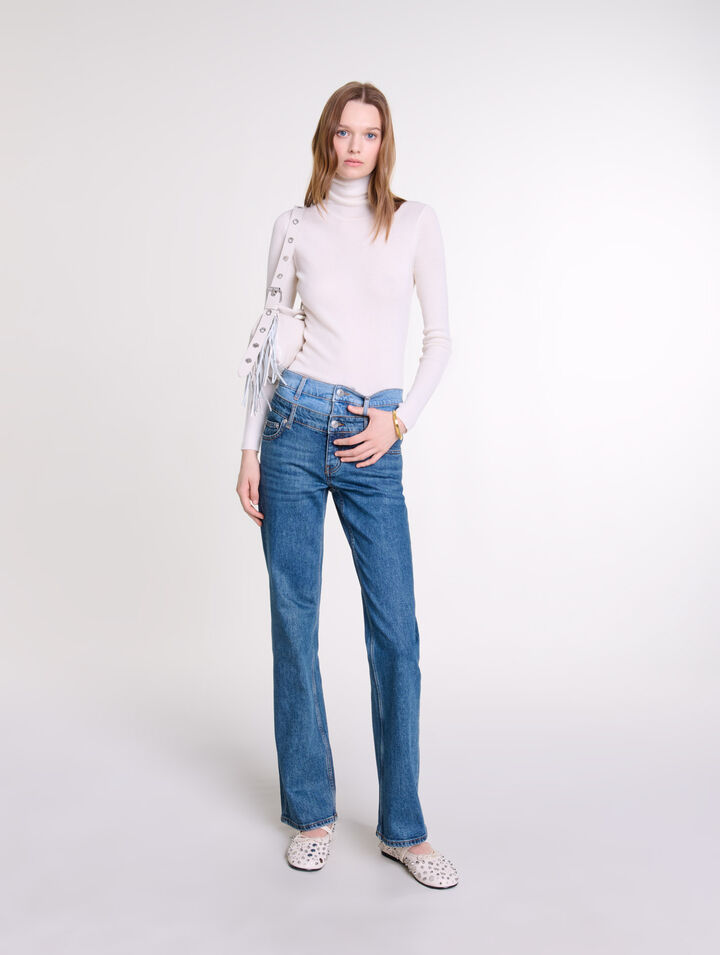 Jeans doppia cintura 