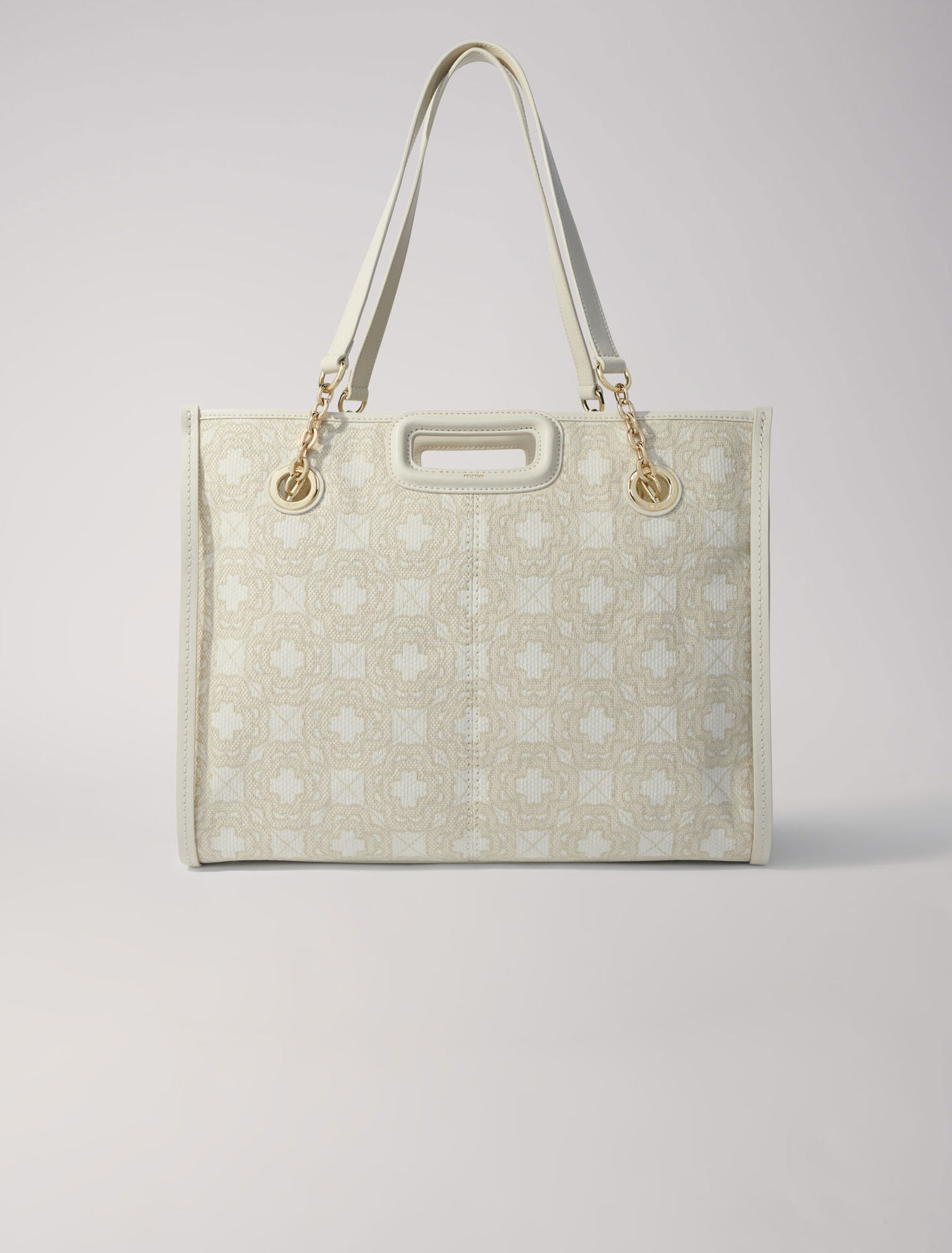 Tote bag in tela con stampa clover