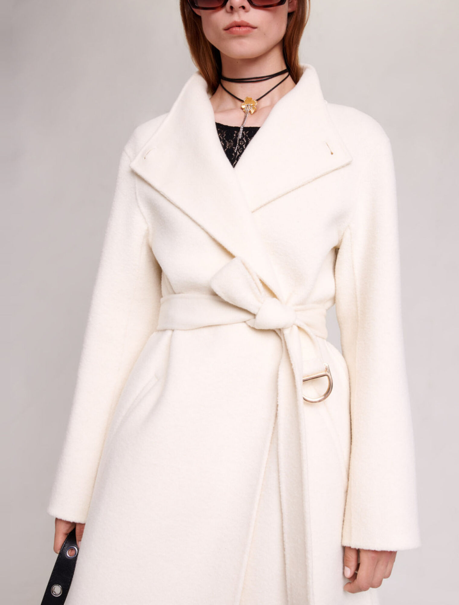 Cappotto midi da allacciare