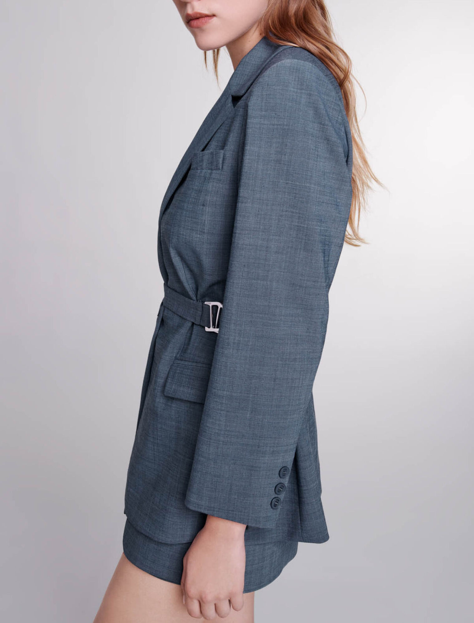 Giacca da tailleur con cintura