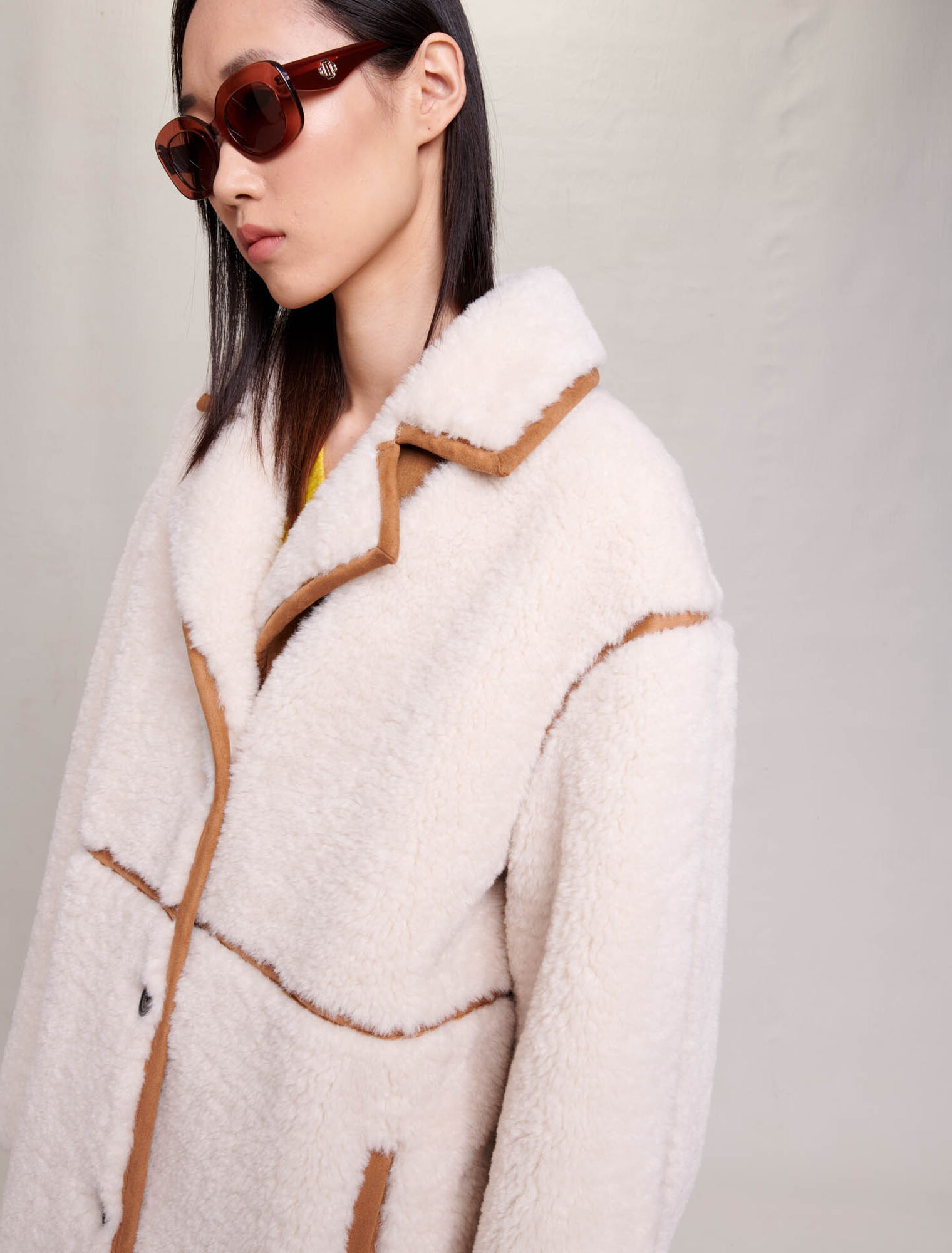 Cappotto lungo patchwork