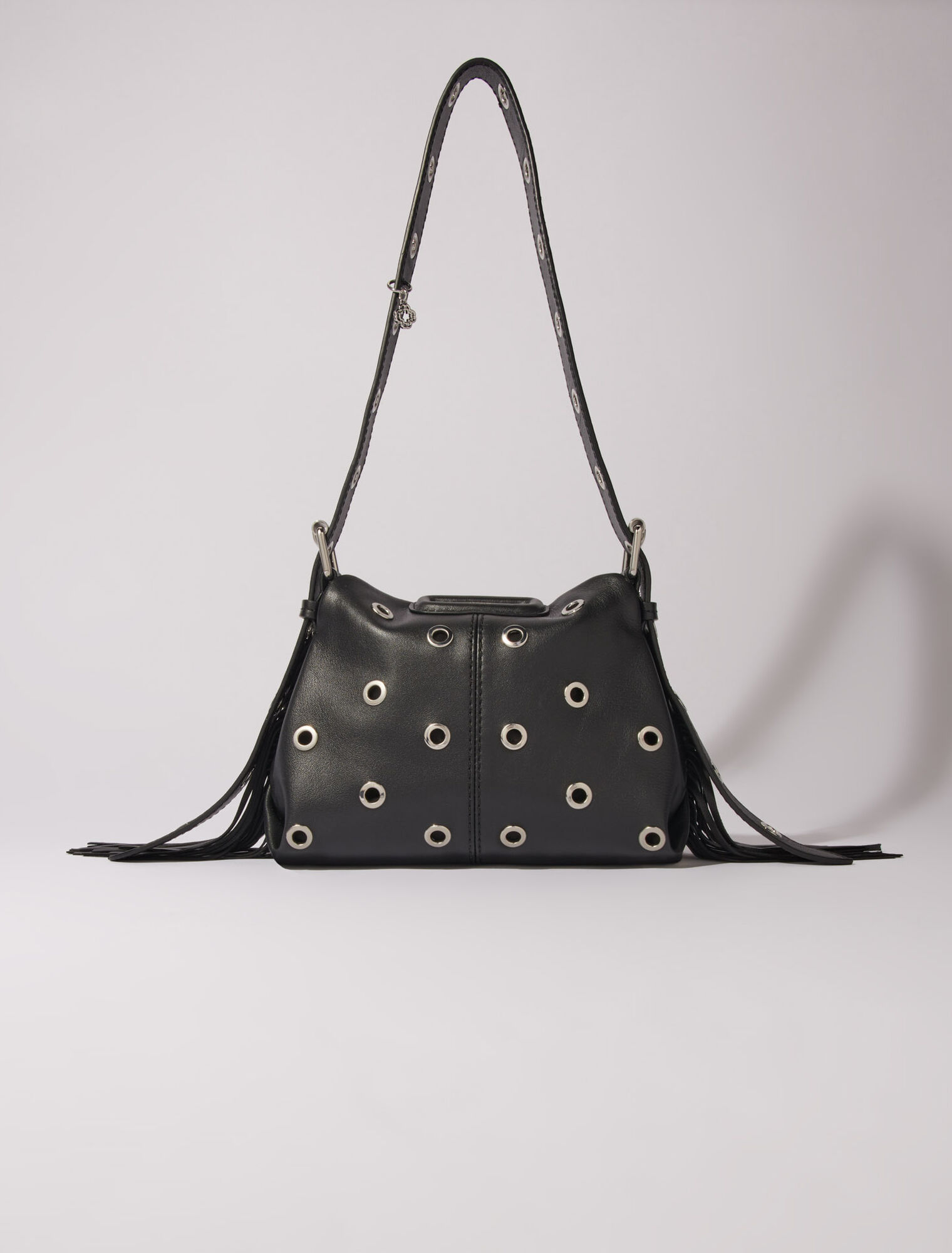 Borsa Miss M Mini in pelle e occhielli