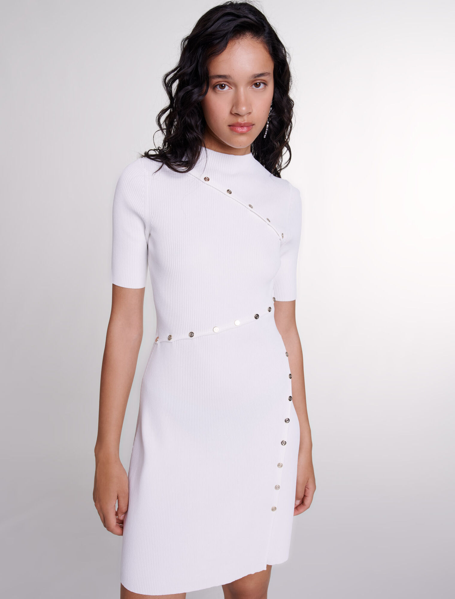 Abito corto in maglia