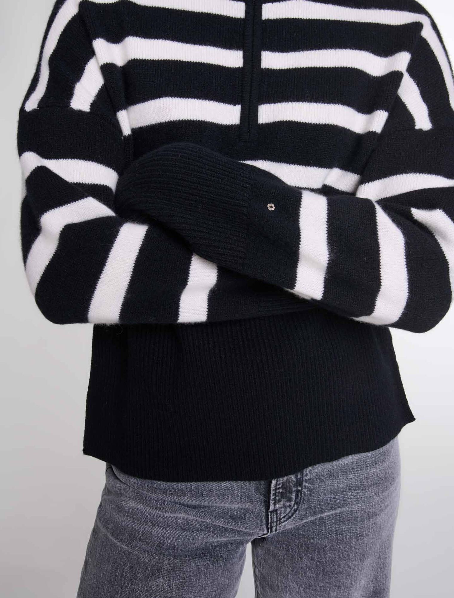 Maglia a collo alto con stampa