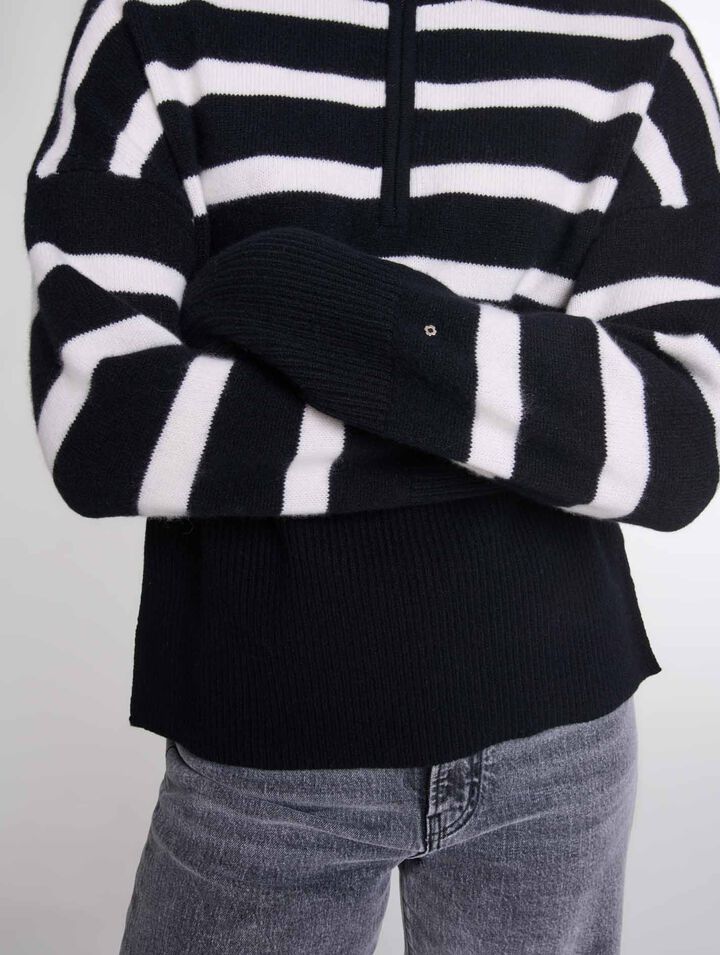 Maglia a collo alto con stampa