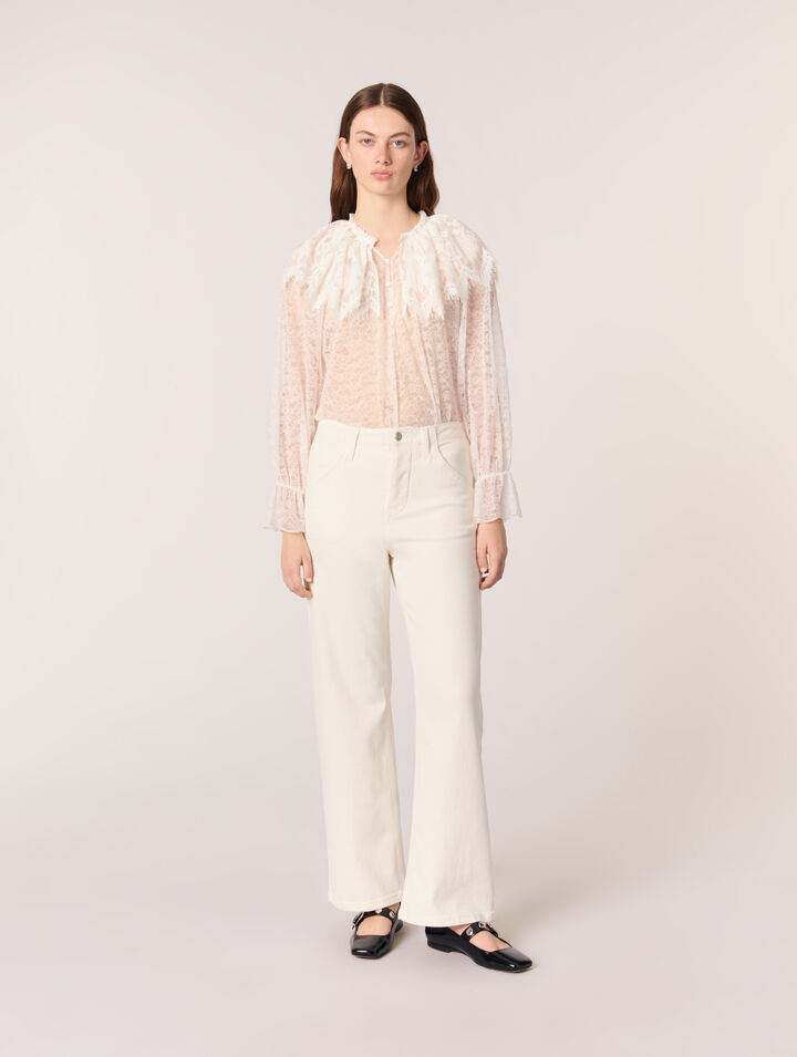 Jeans con taglio carpenter 