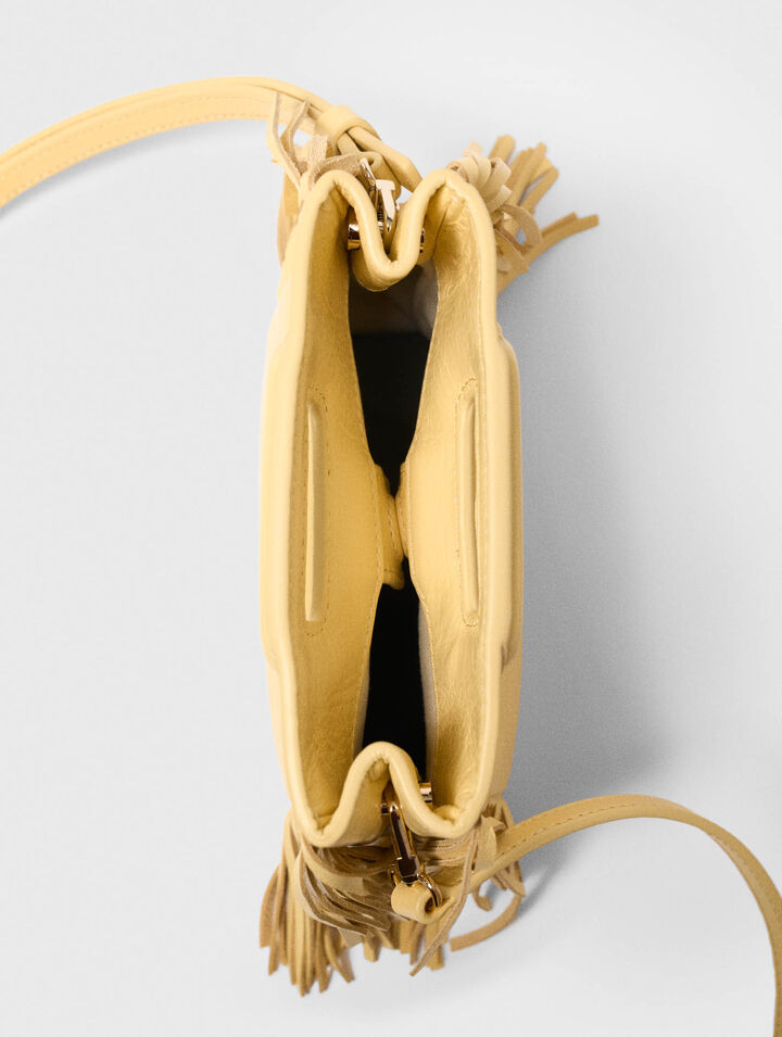 Borsa M Mini pelle craquel&eacute; mat