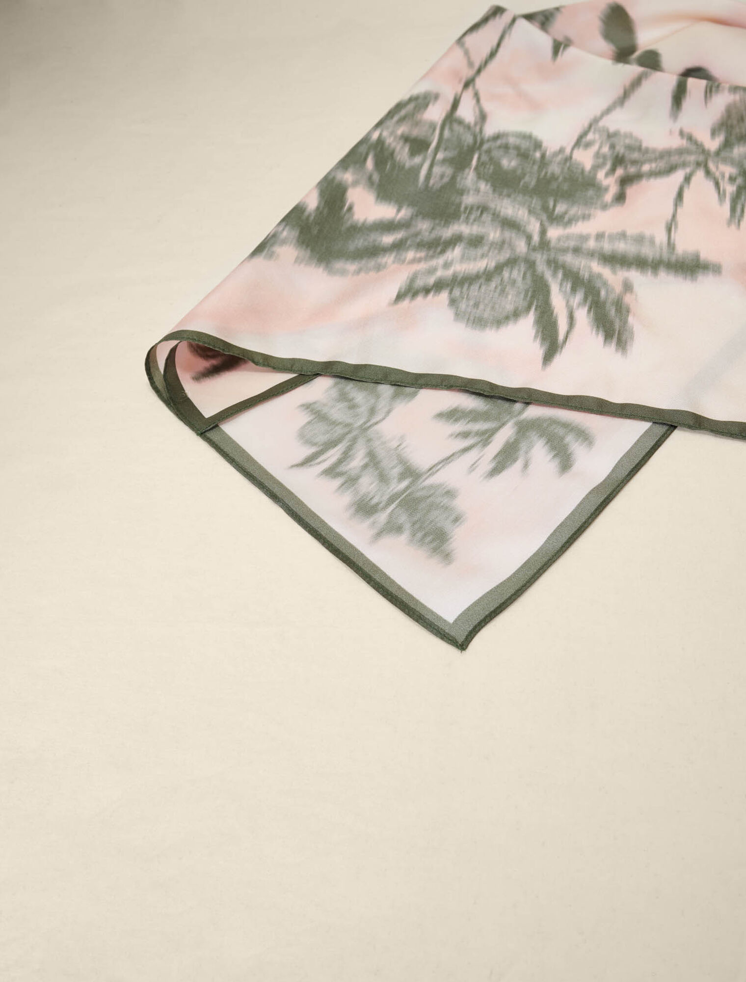Sciarpa con stampa di palme