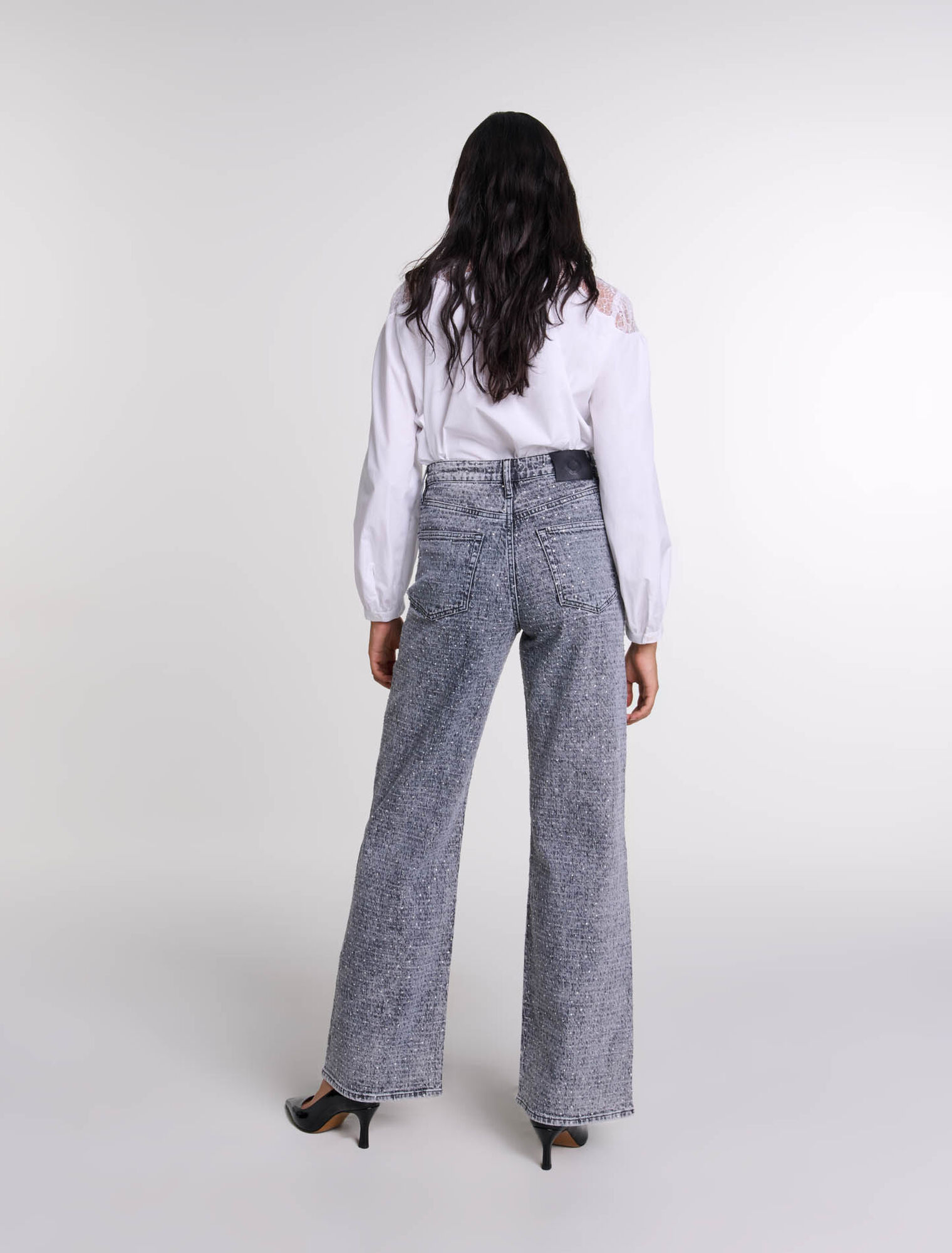 Jeans decorati con strass