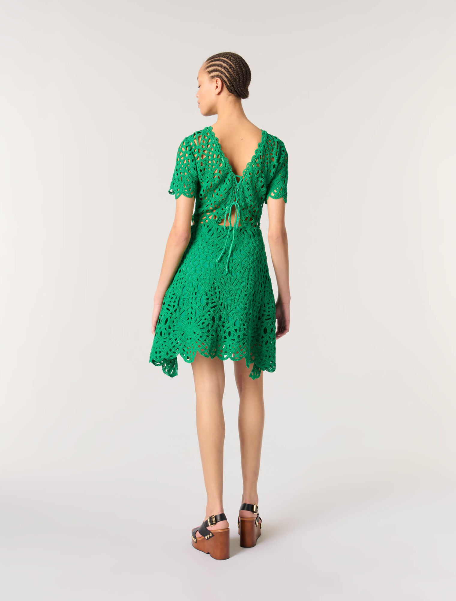 Abito corto in crochet