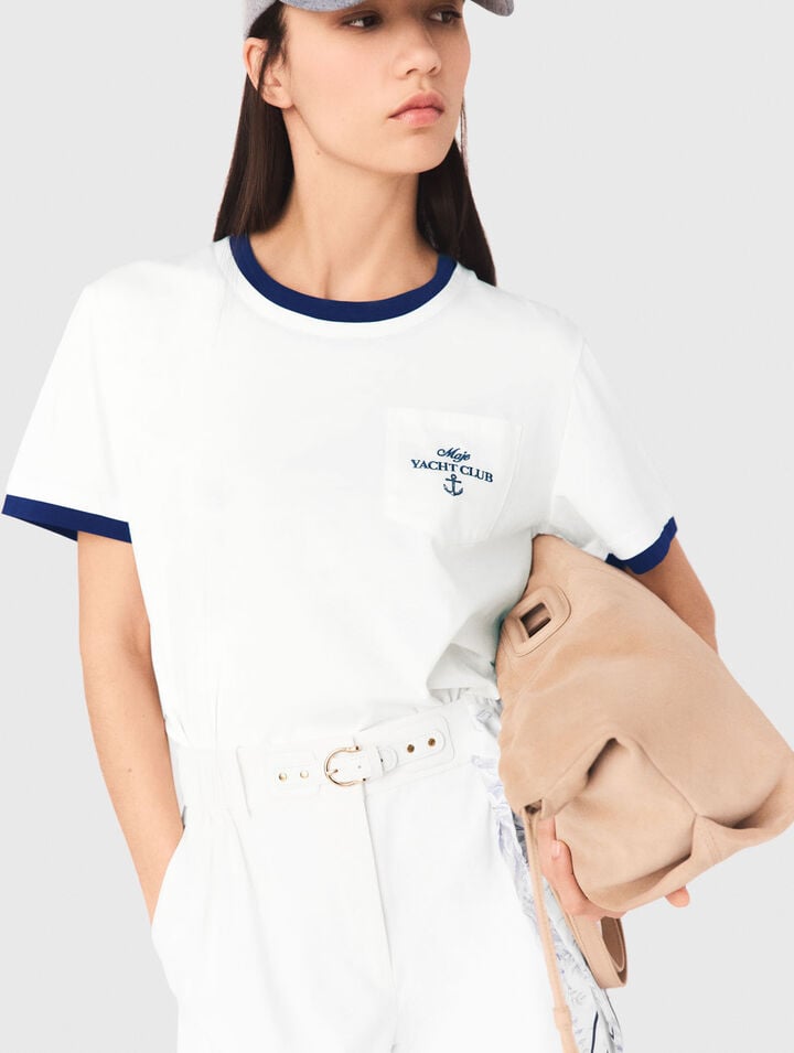 T-shirt effetto sovrapposto