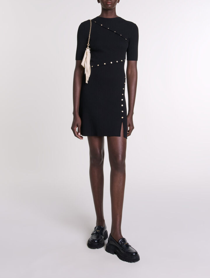 Abito in maglia a costine