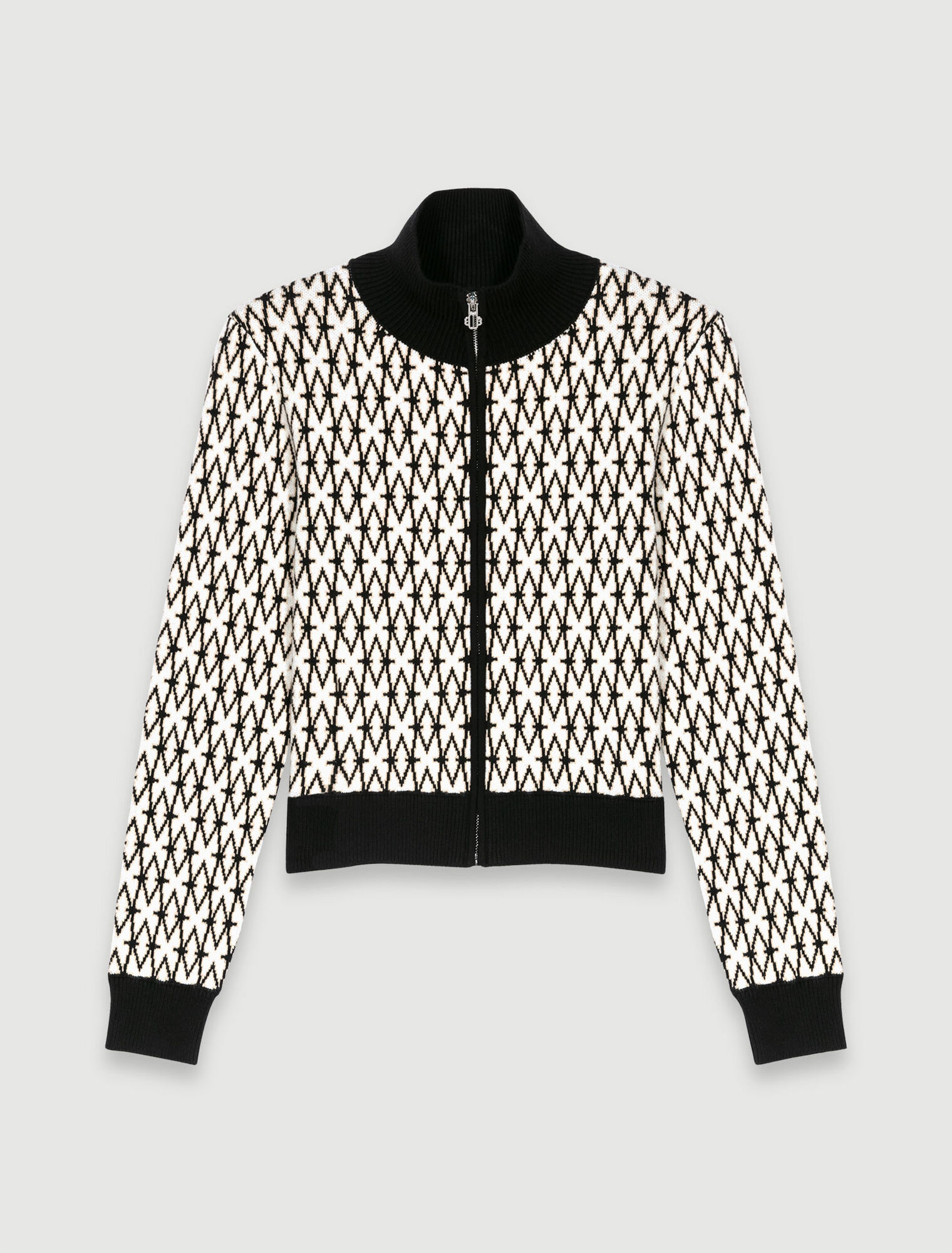 Cardigan in maglia con monogramma