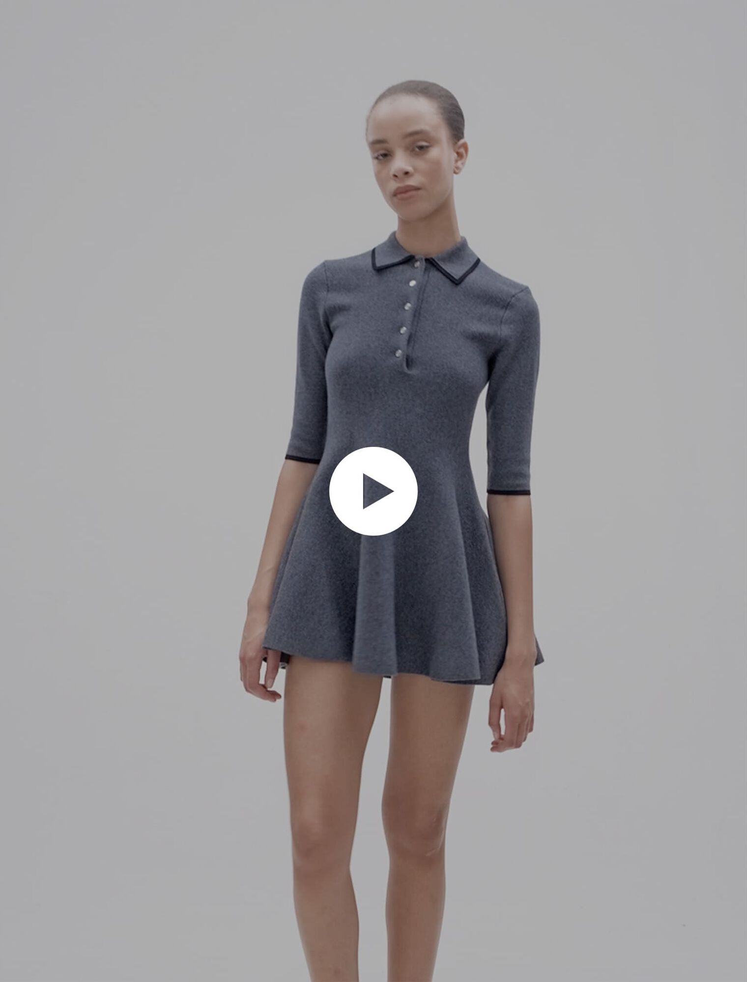 Abito corto in maglia