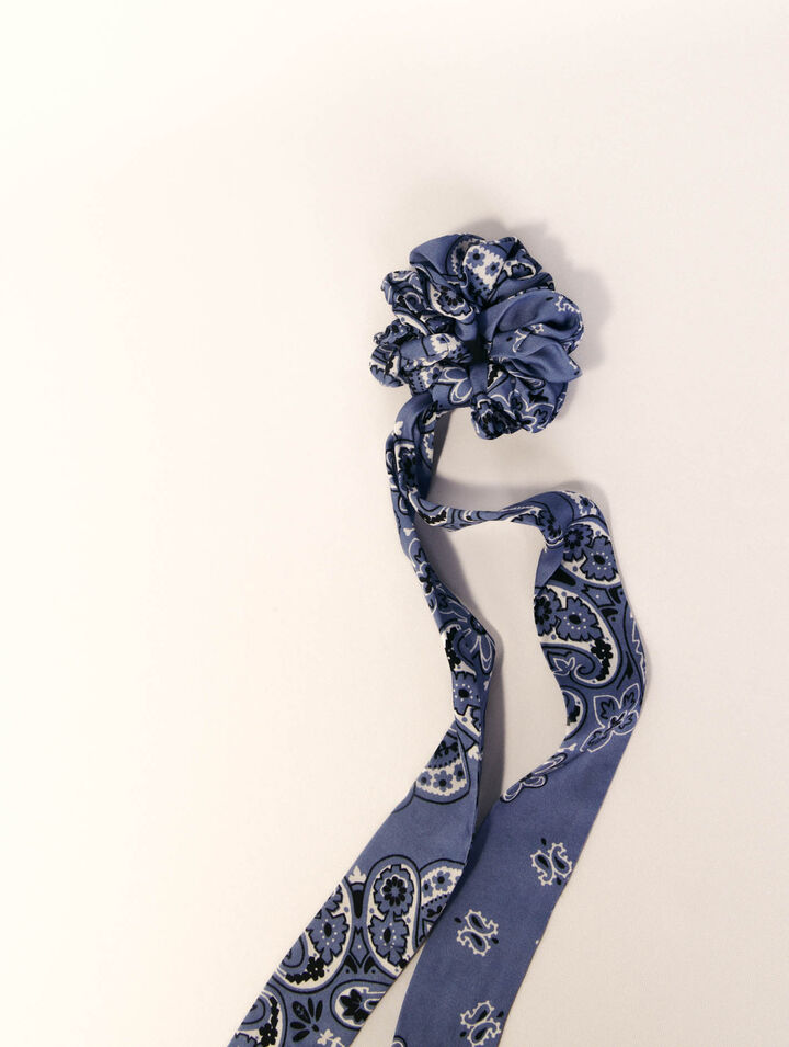 Elastico foulard nastro con stampa