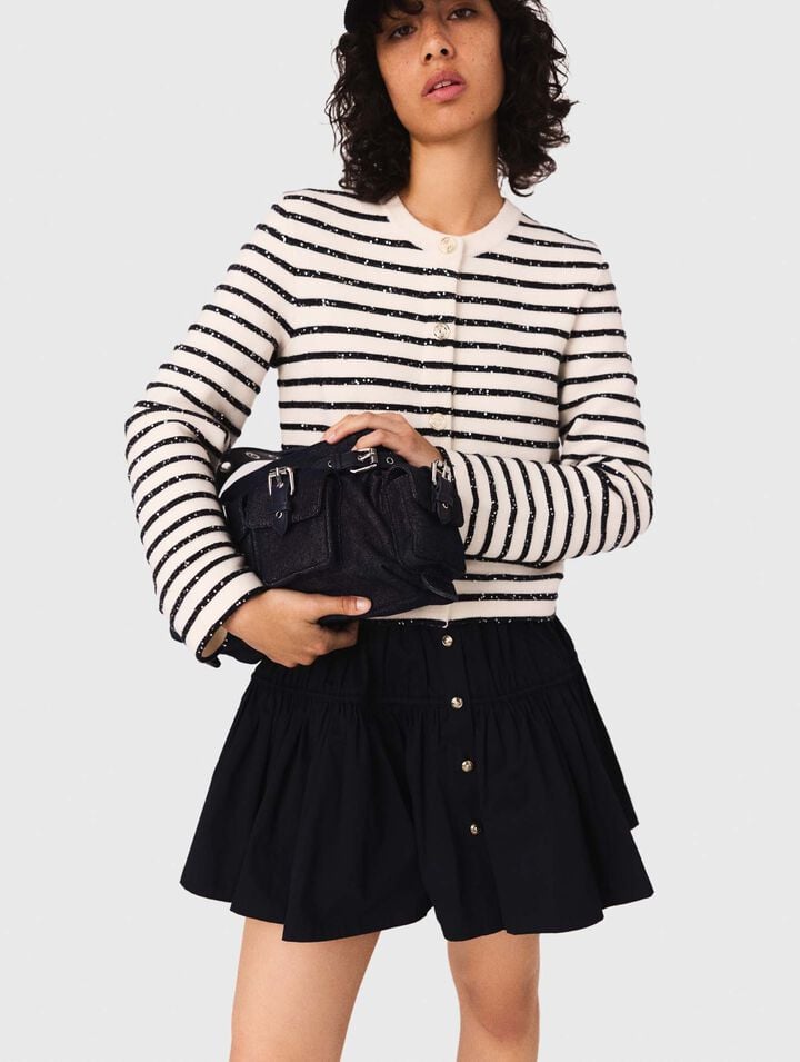 Cardigan in lana con bottoni