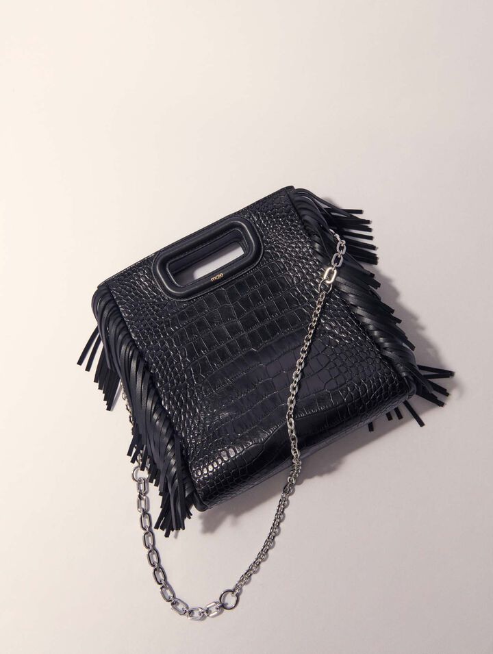 Borsa M Mini in pelle di coccodrillo