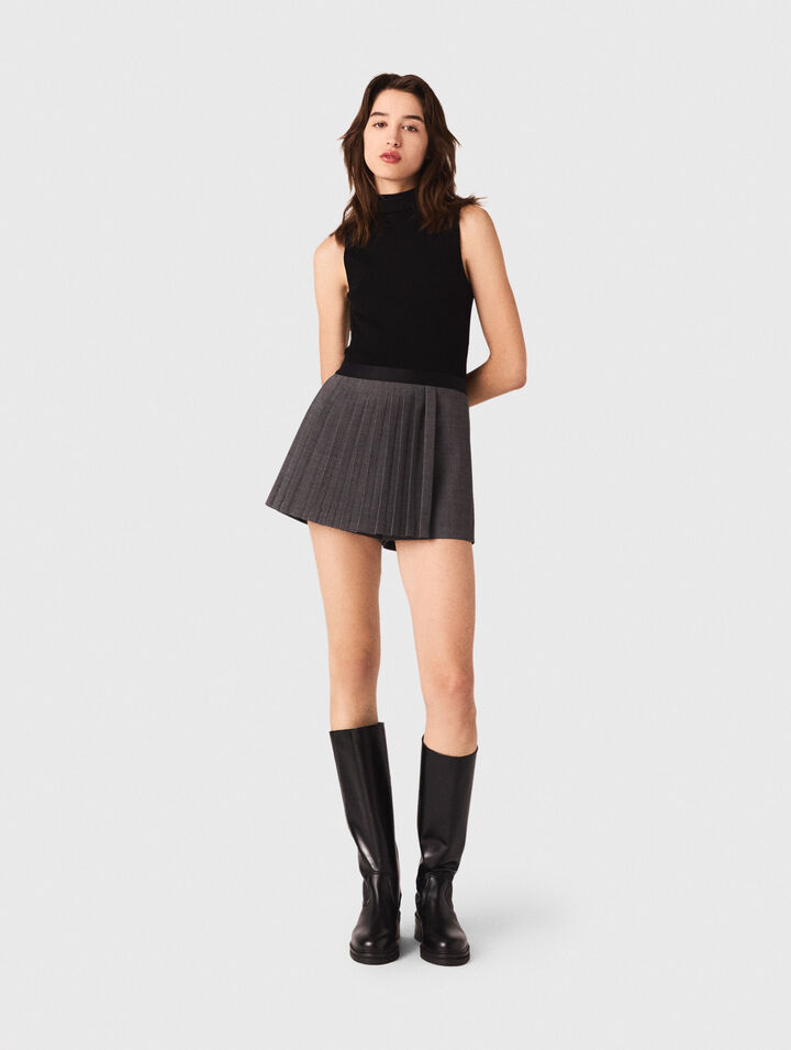 Top in maglia senza maniche