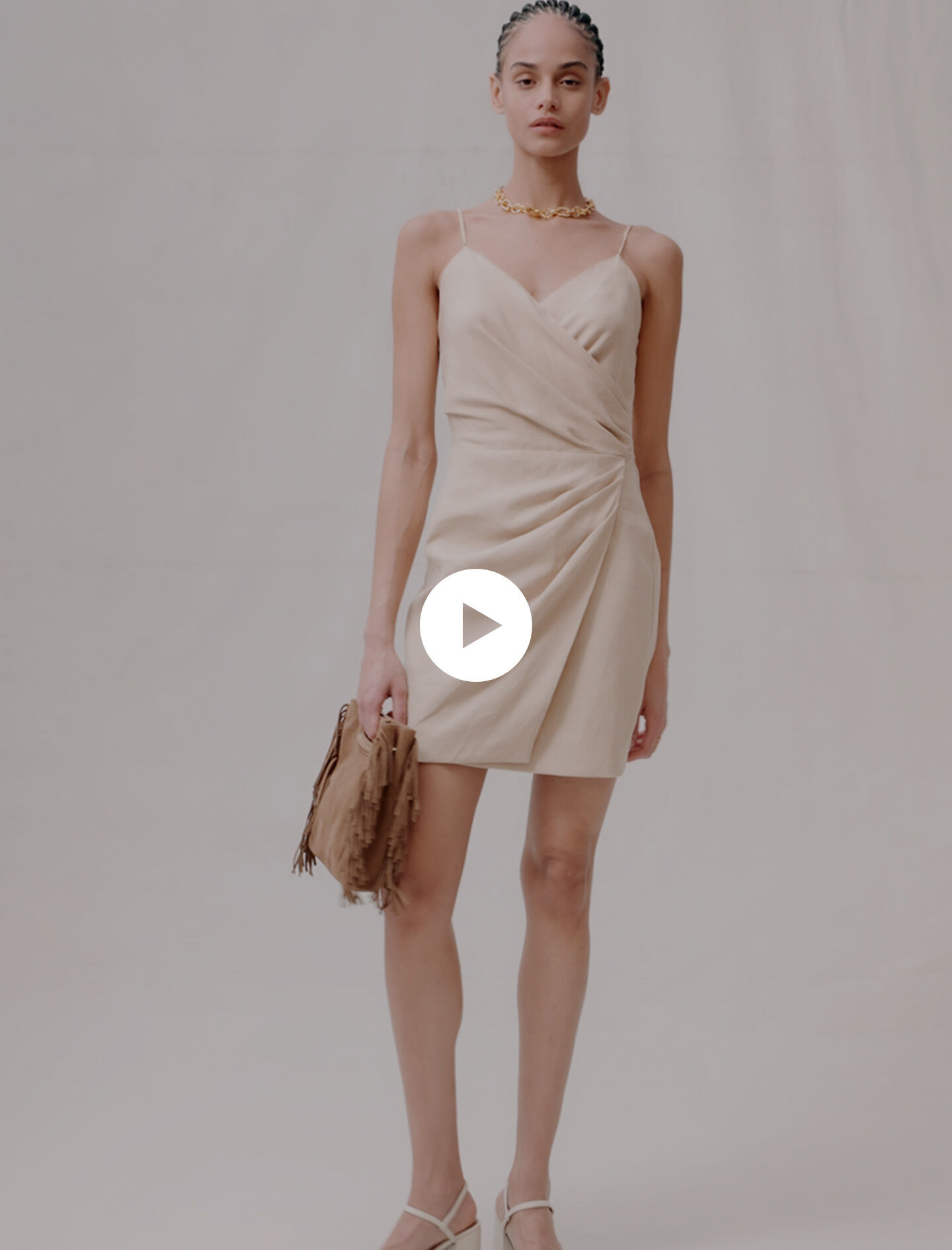 Abito drappeggiato corto online