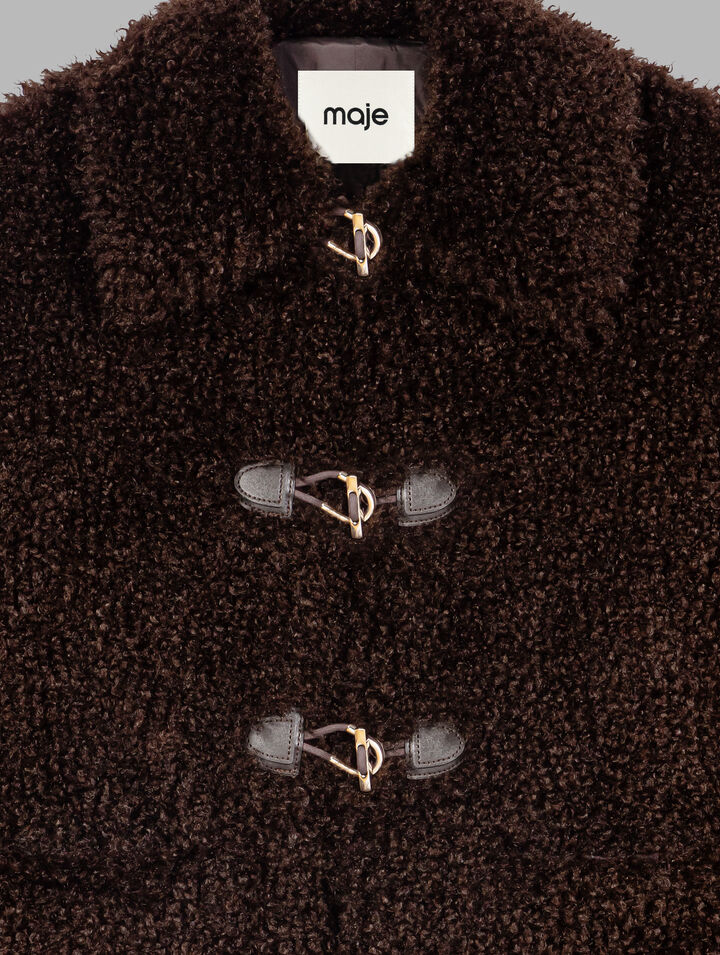 Cappotto midi in ecopelliccia