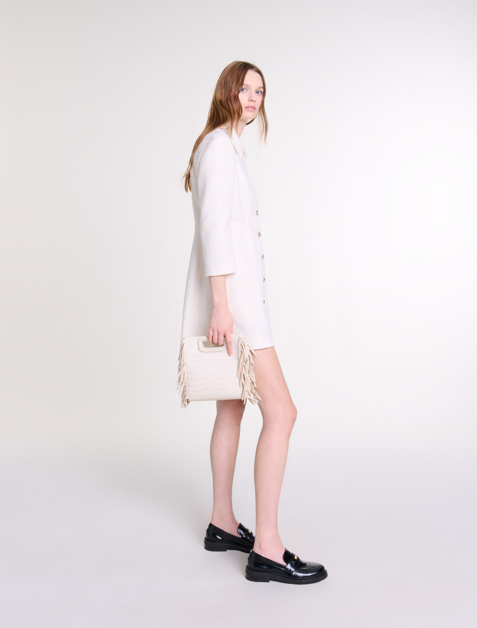 Abito corto in tweed