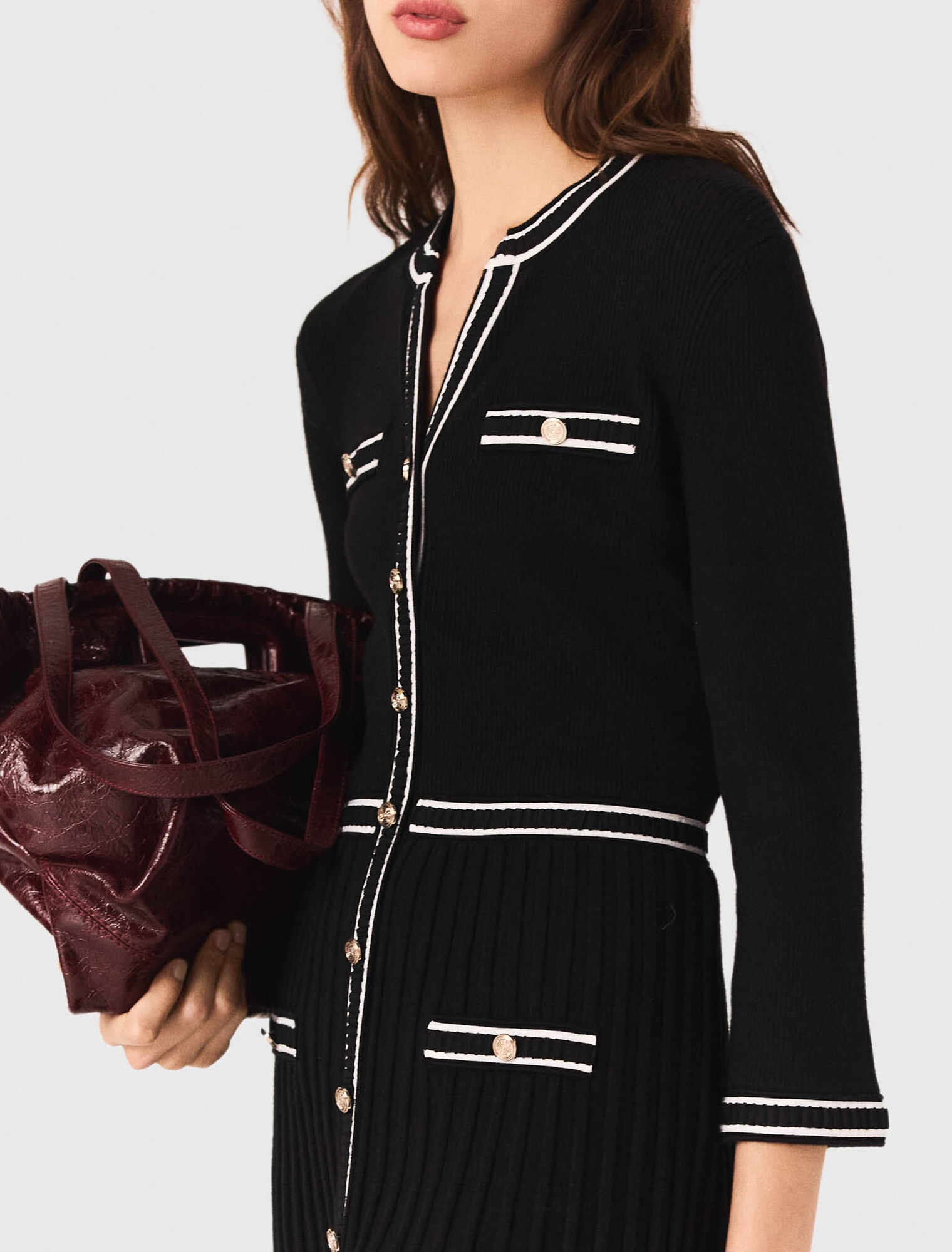 Abito midi in maglia