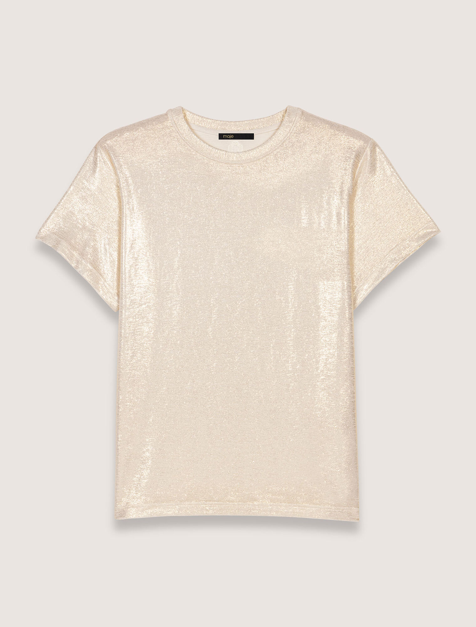 T-shirt in lamé