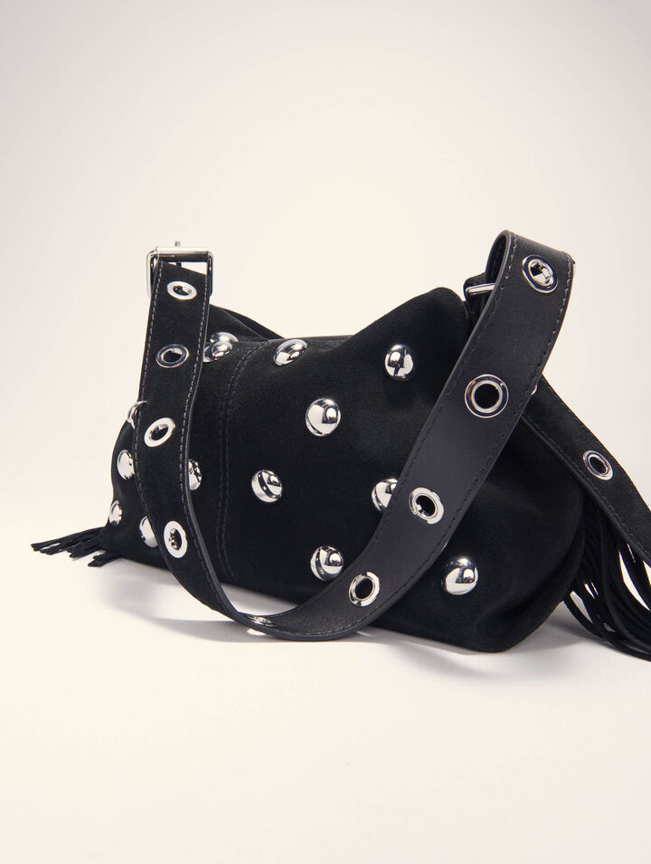 Borsa Miss M in suede e borchie