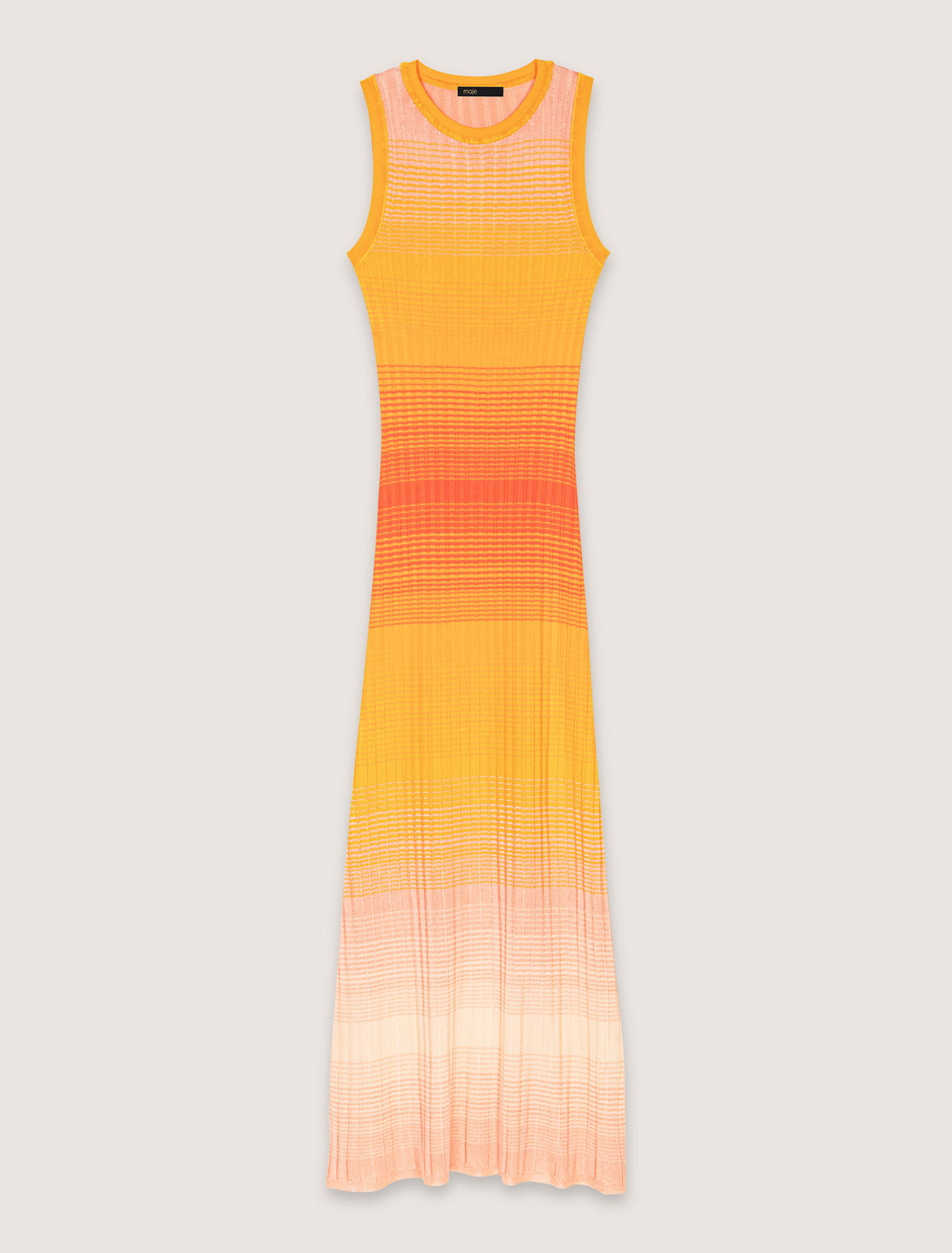 Abito lungo in maglia tie&dye