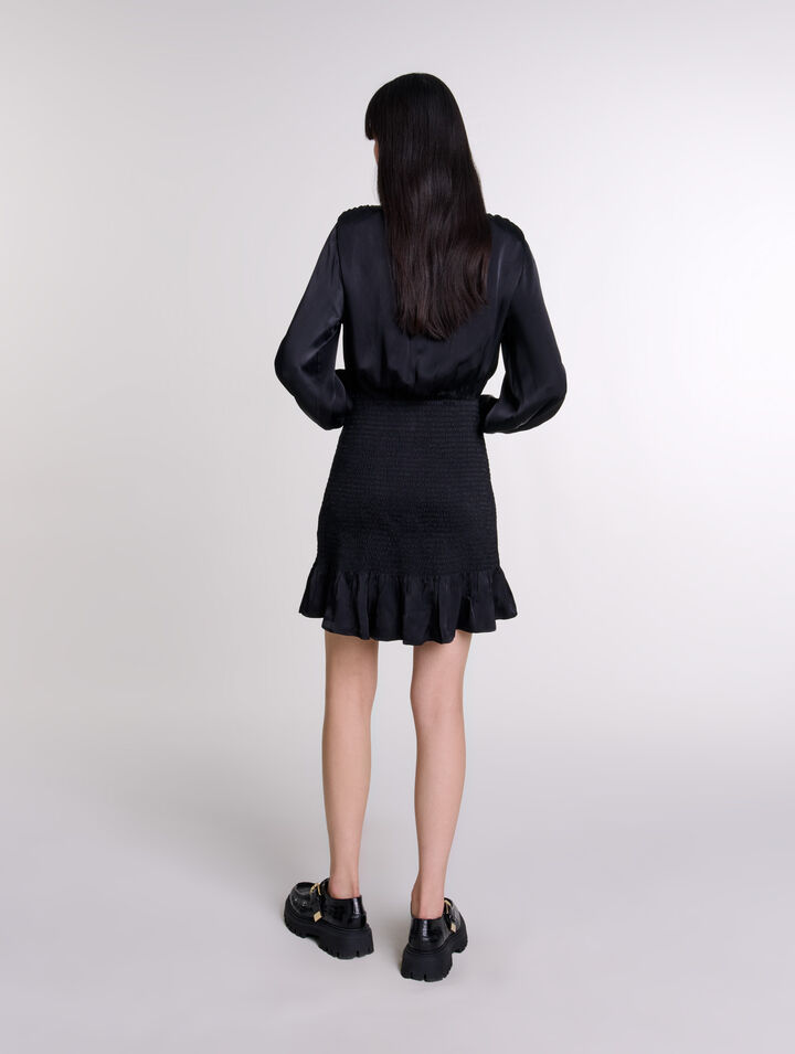 Abito corto punto smock
