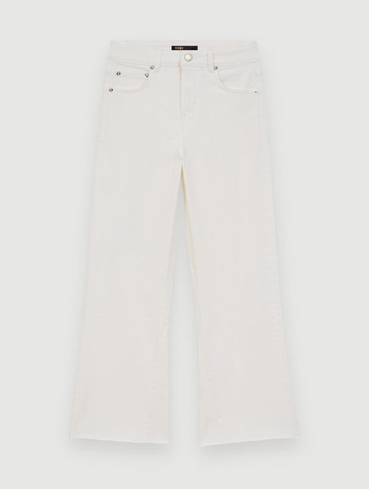 Jeans bianchi dritti