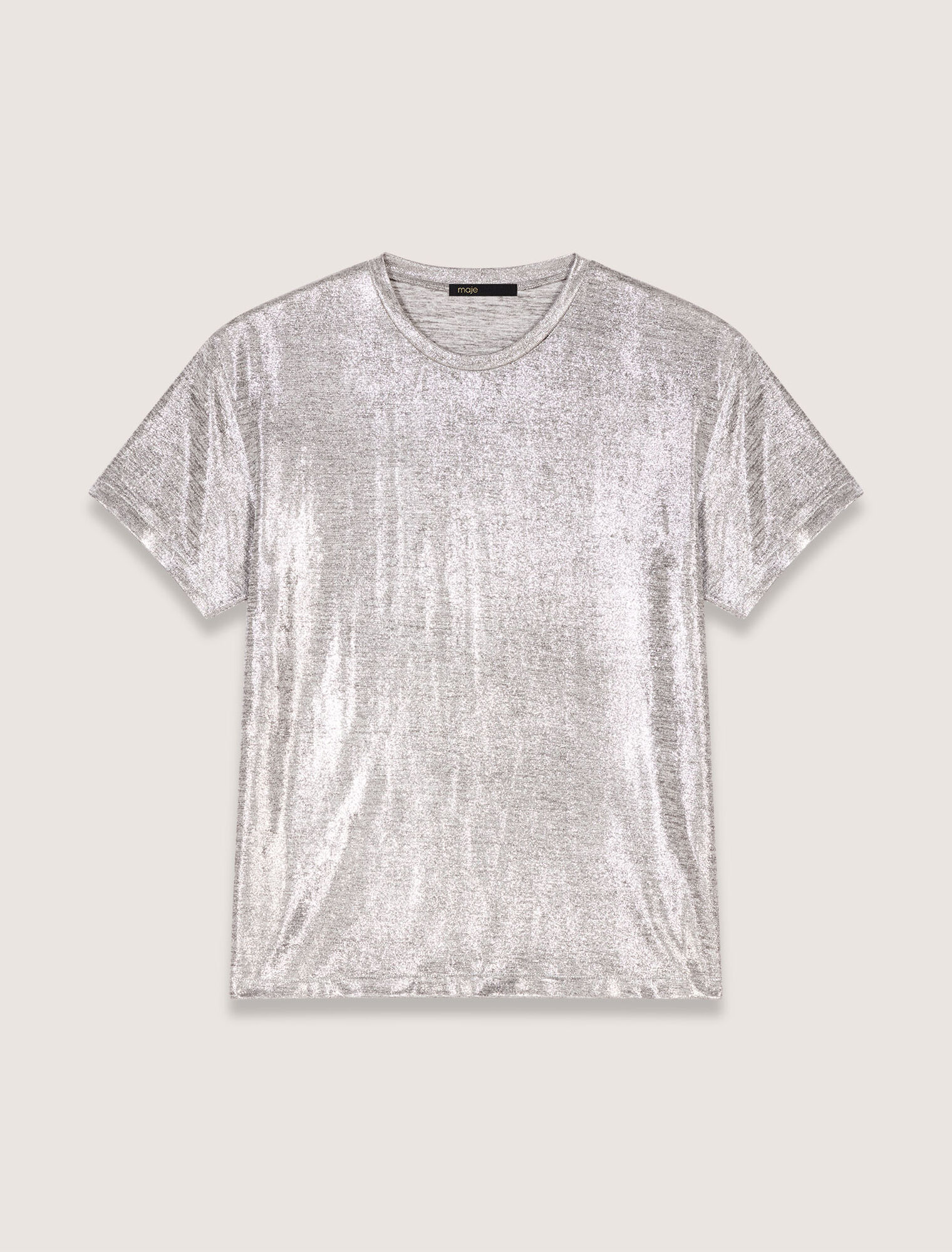 T-shirt in lamé