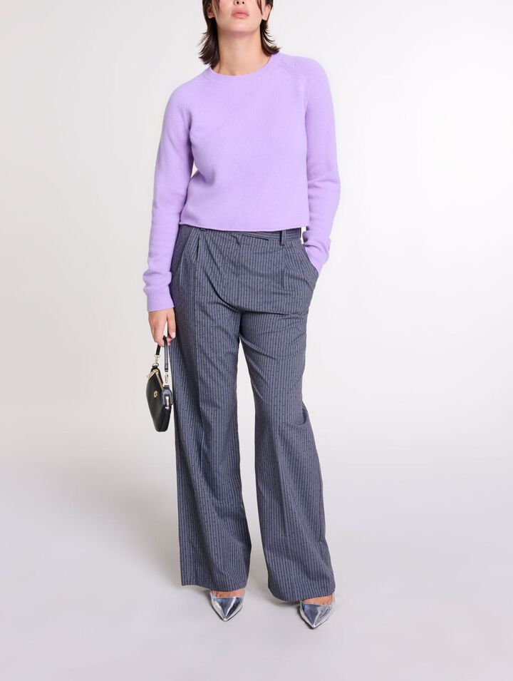 Pantaloni da tailleur glitterati