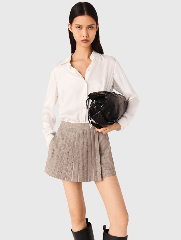 Camicia bianca in seta