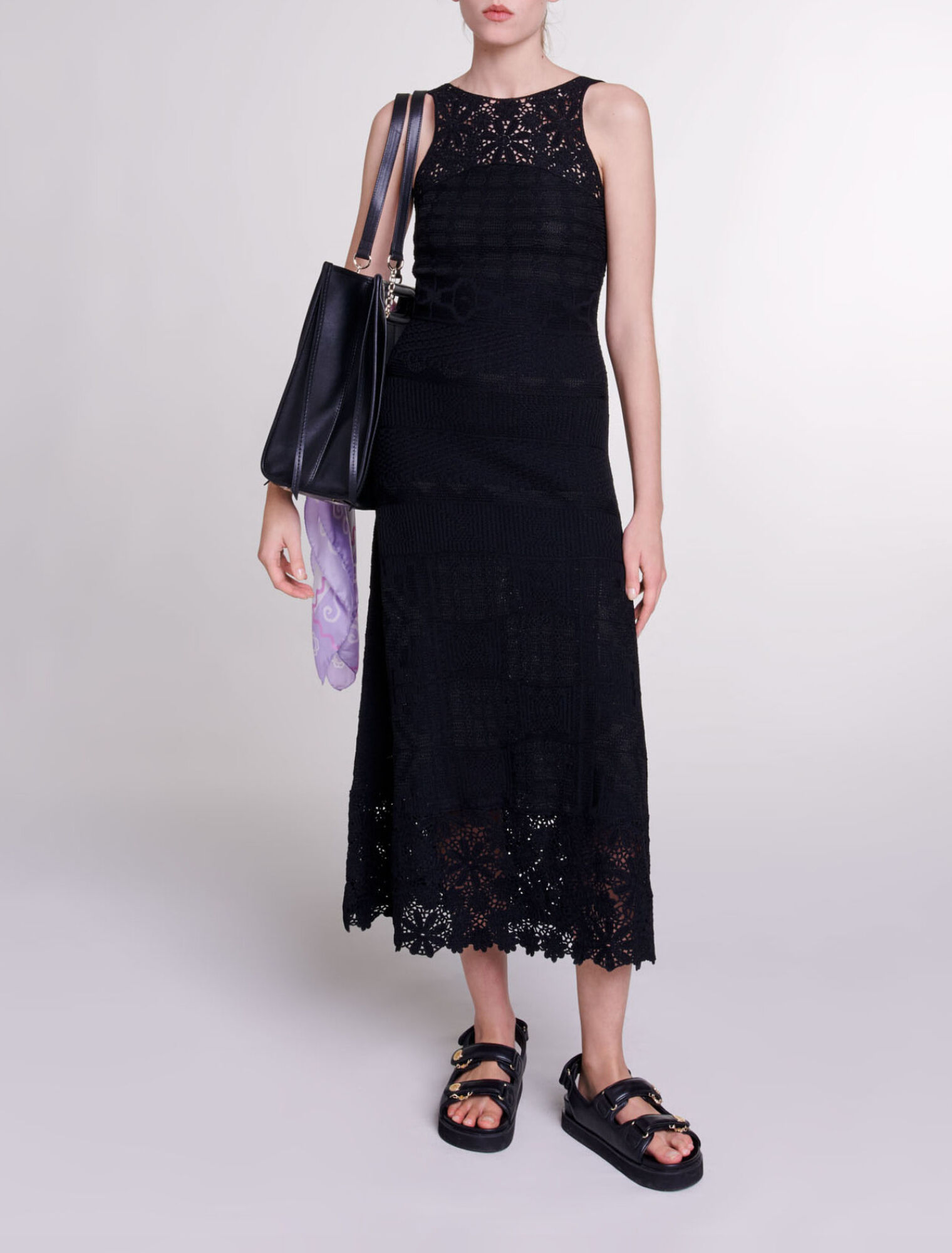 Abito lungo in crochet