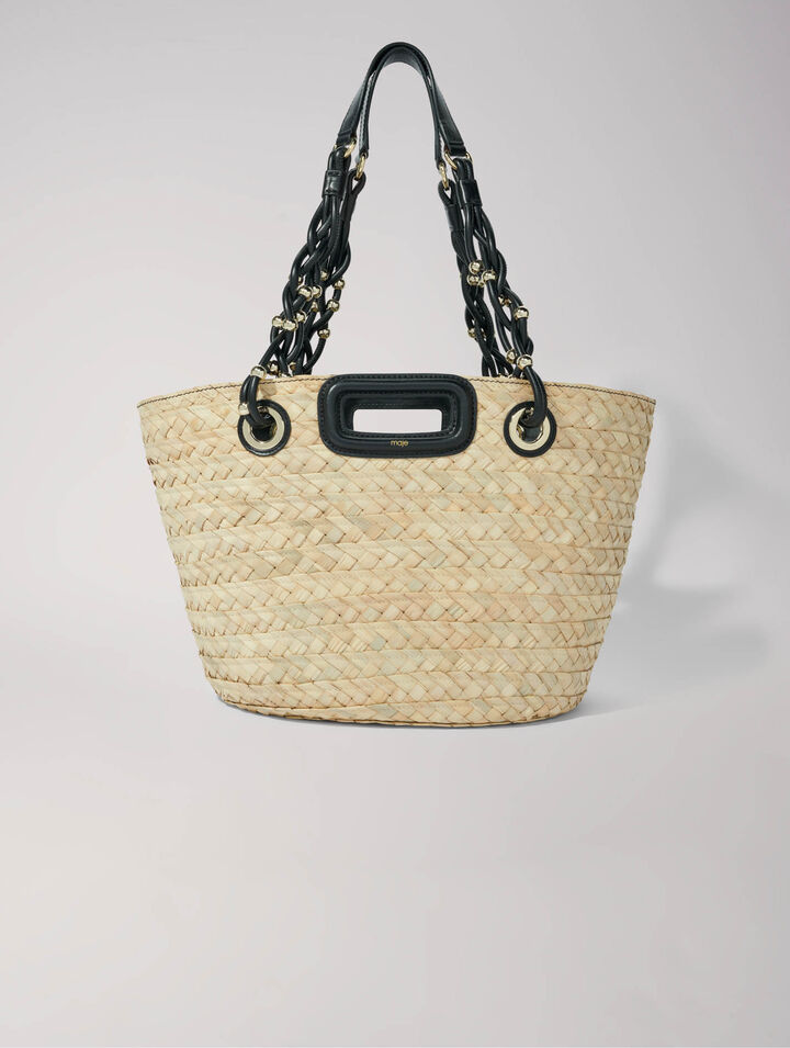 Borsa a cestino in rafia