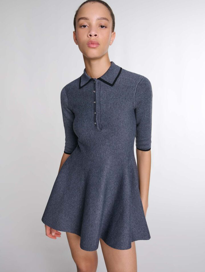 Abito corto in maglia