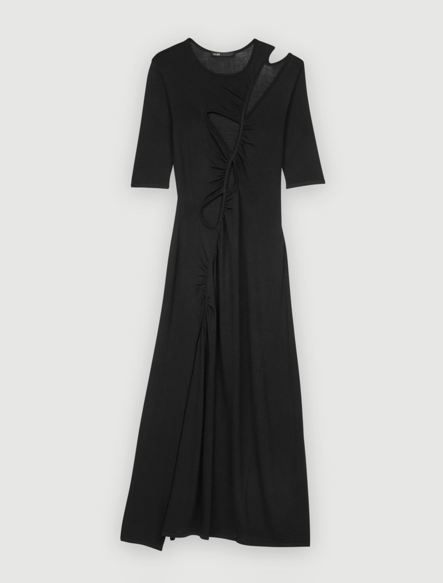 Abito in maglia stretch con aperture