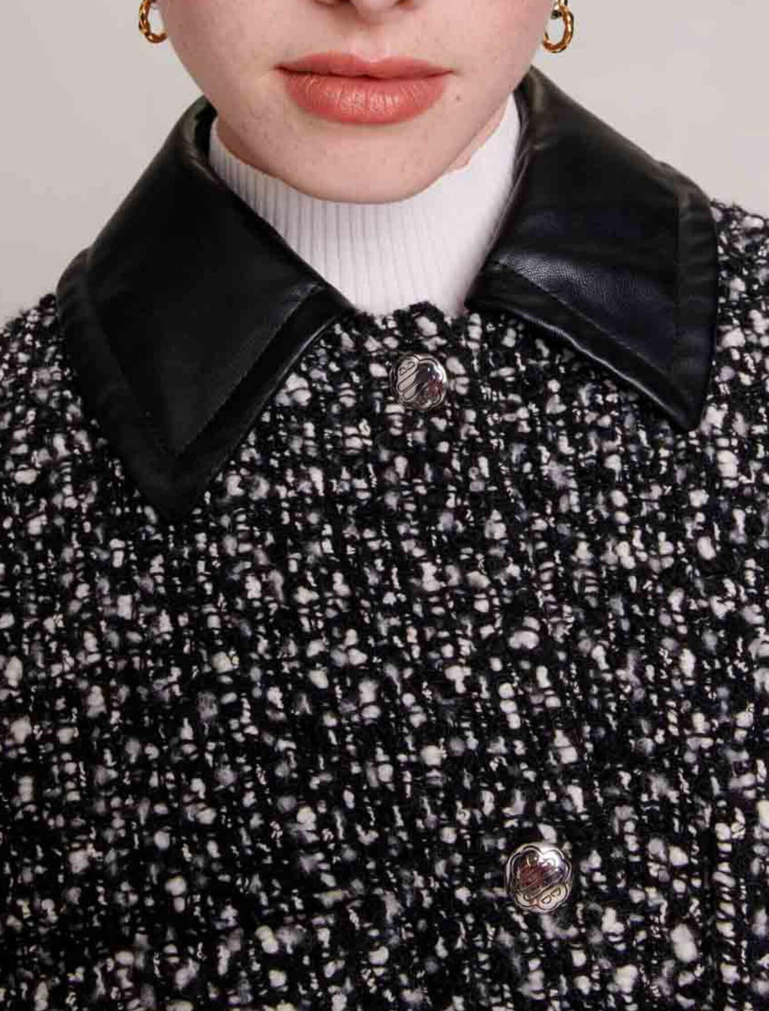 Cappotto corto in tweed