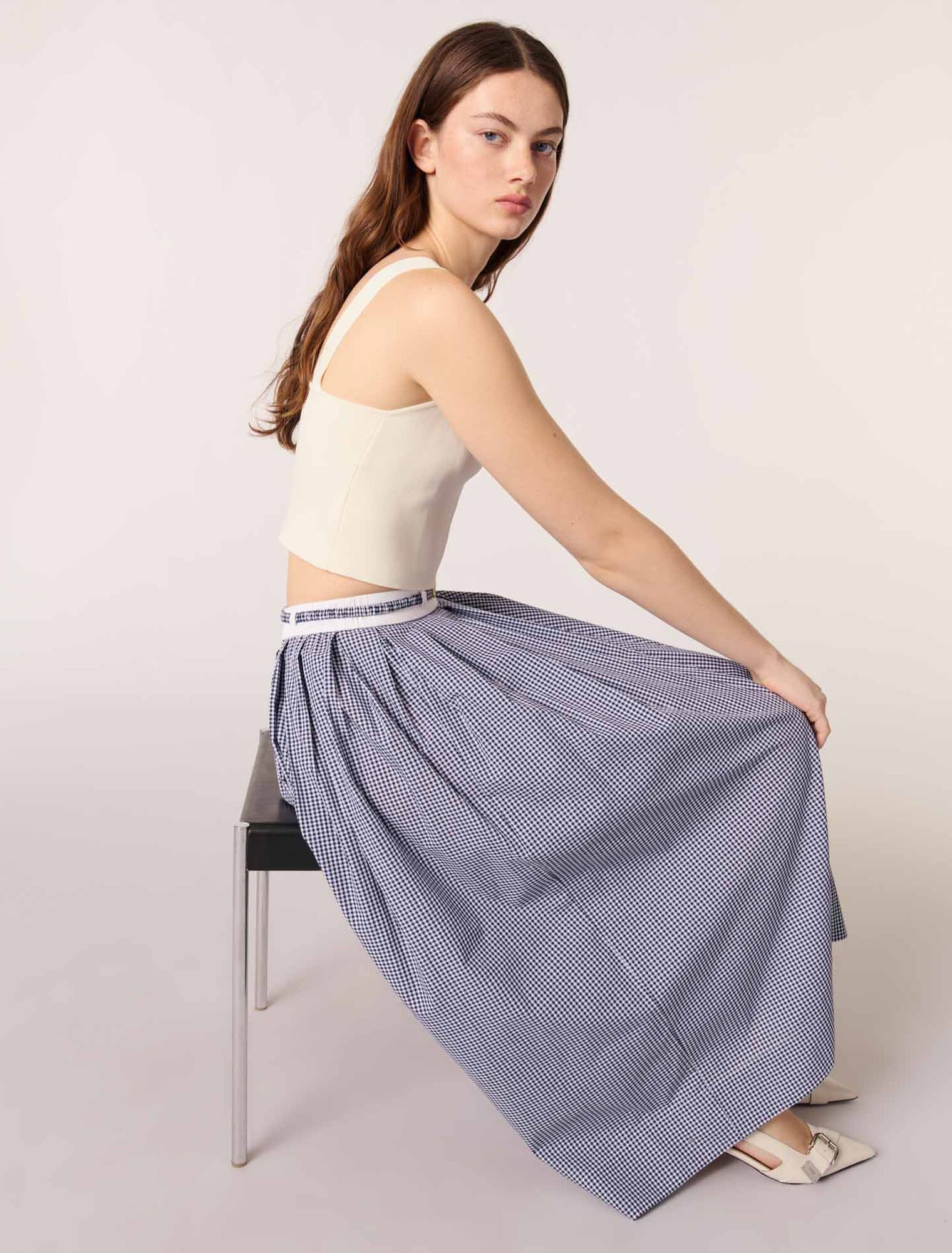 Crop top in maglia