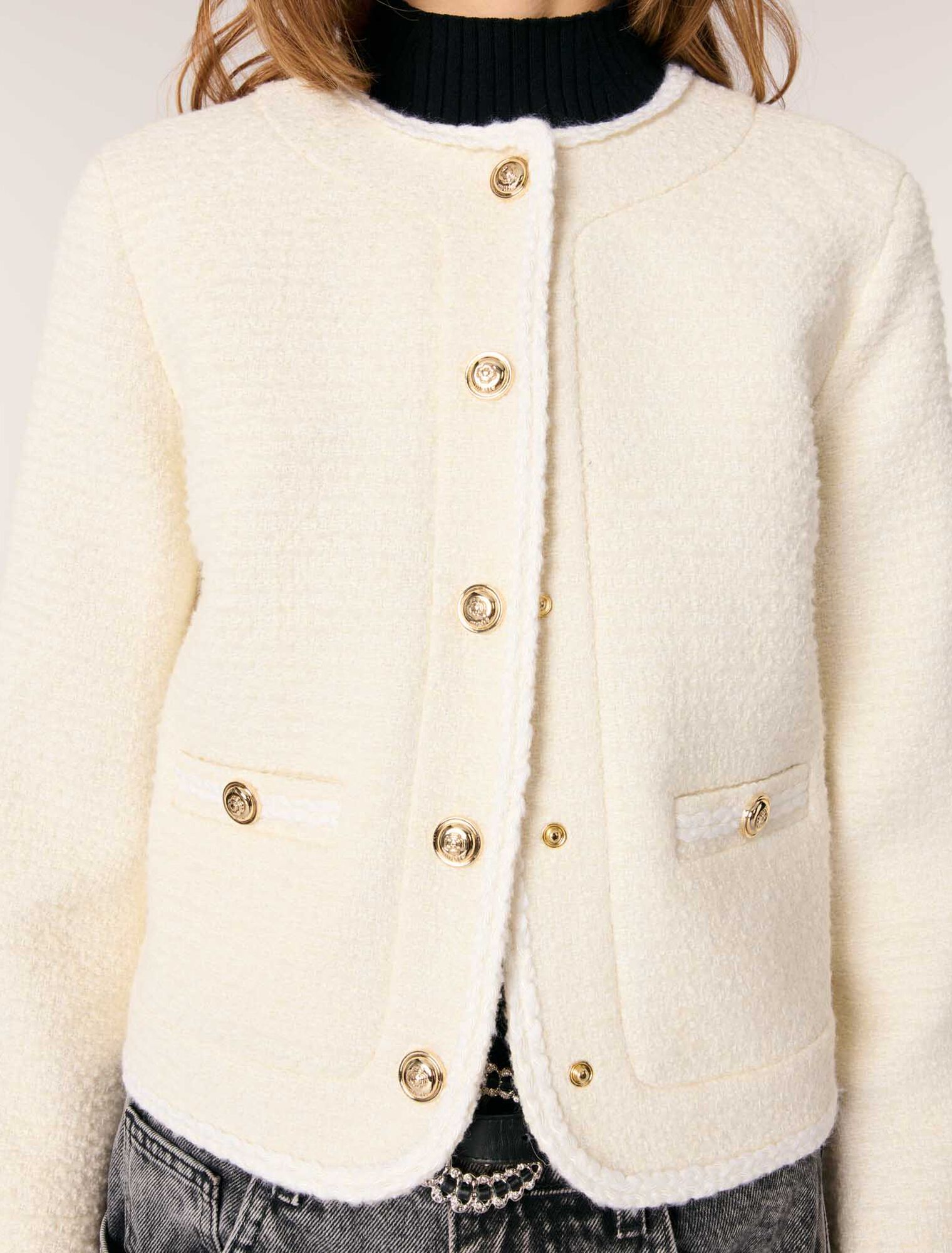 Giacca corta in tweed