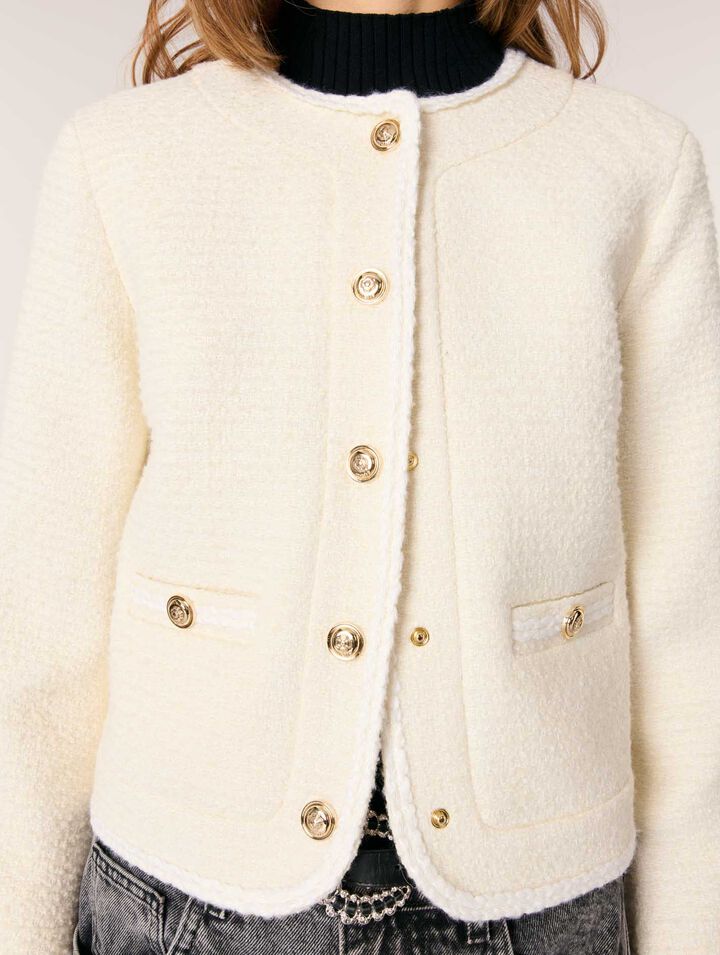 Giacca corta in tweed