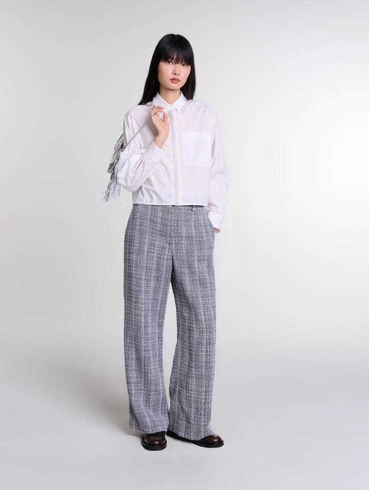 Pantaloni in tweed