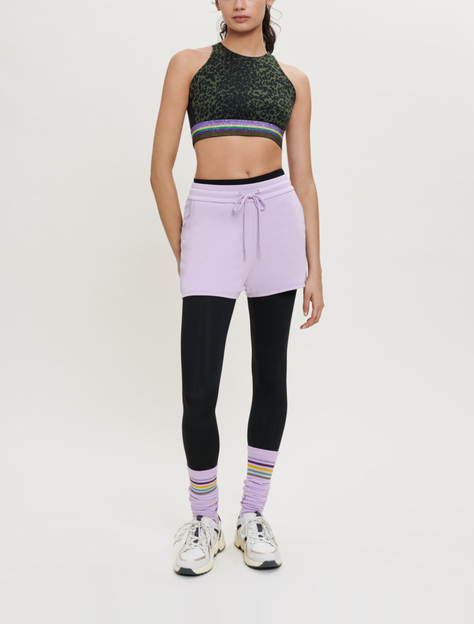 Pantaloncini sportivi in pile
